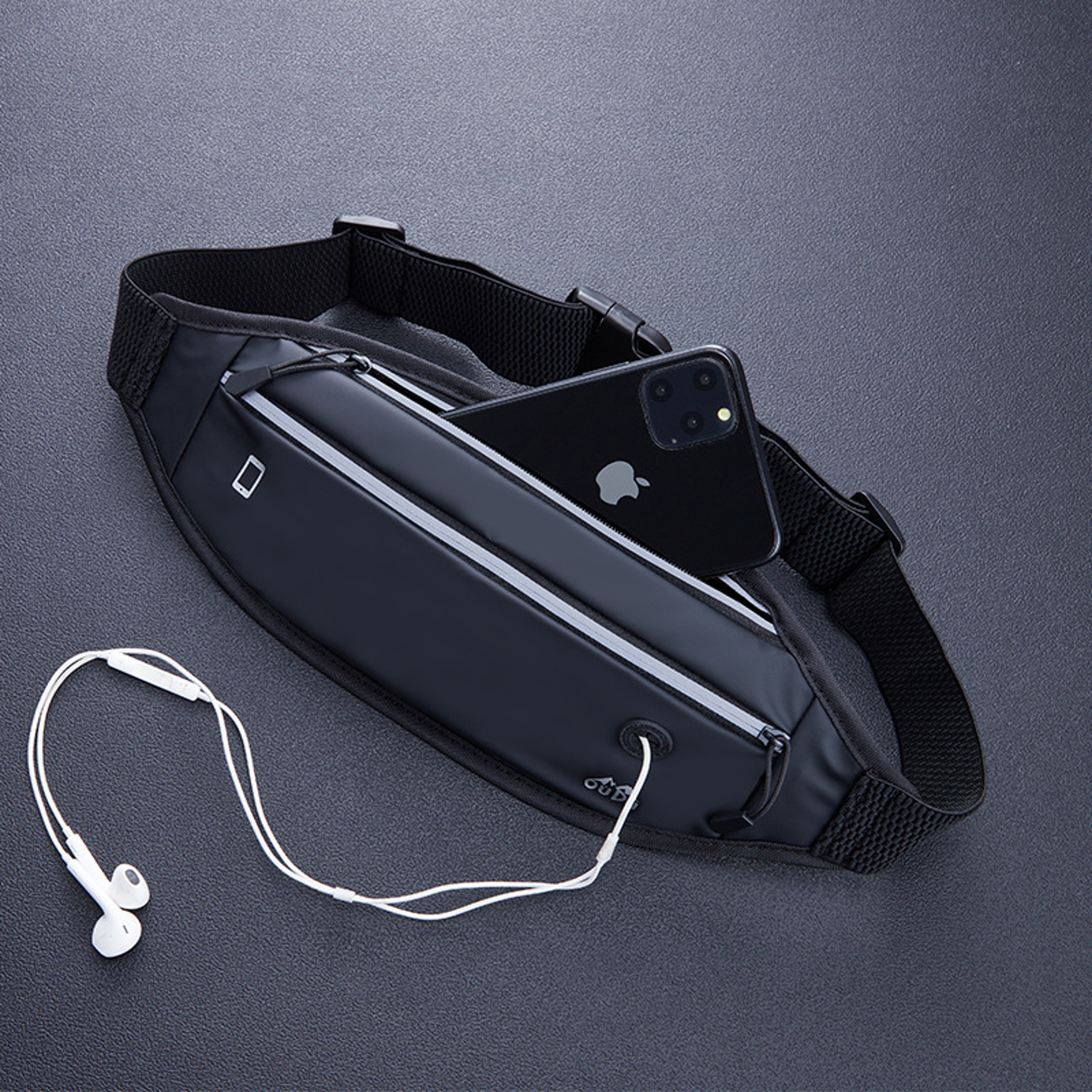 Running Belt Waterproof Phone Waist Pack With Dual Zipper For Running Hiking  Travel 4