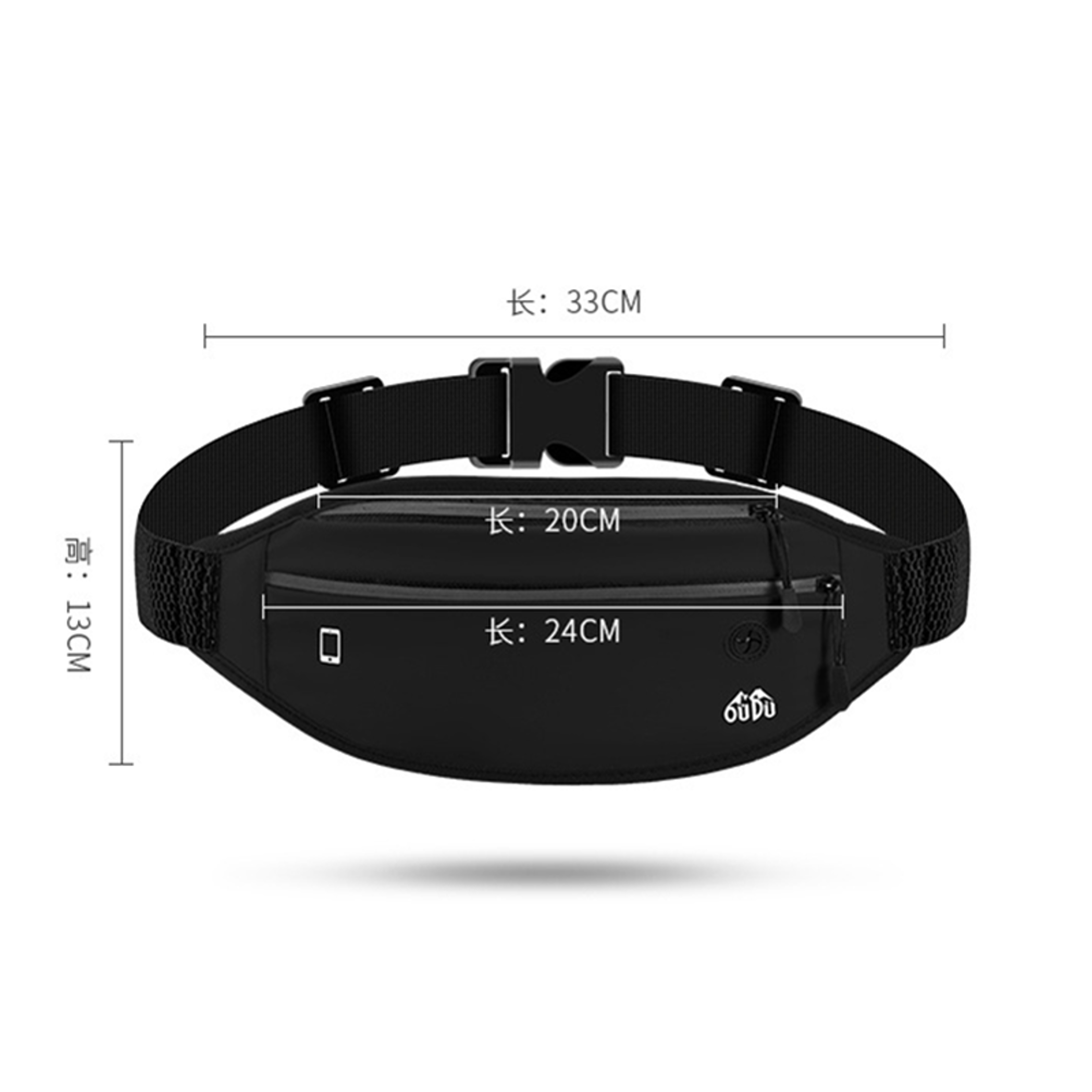 Running Belt Waterproof Phone Waist Pack With Dual Zipper For Running Hiking  Travel 7