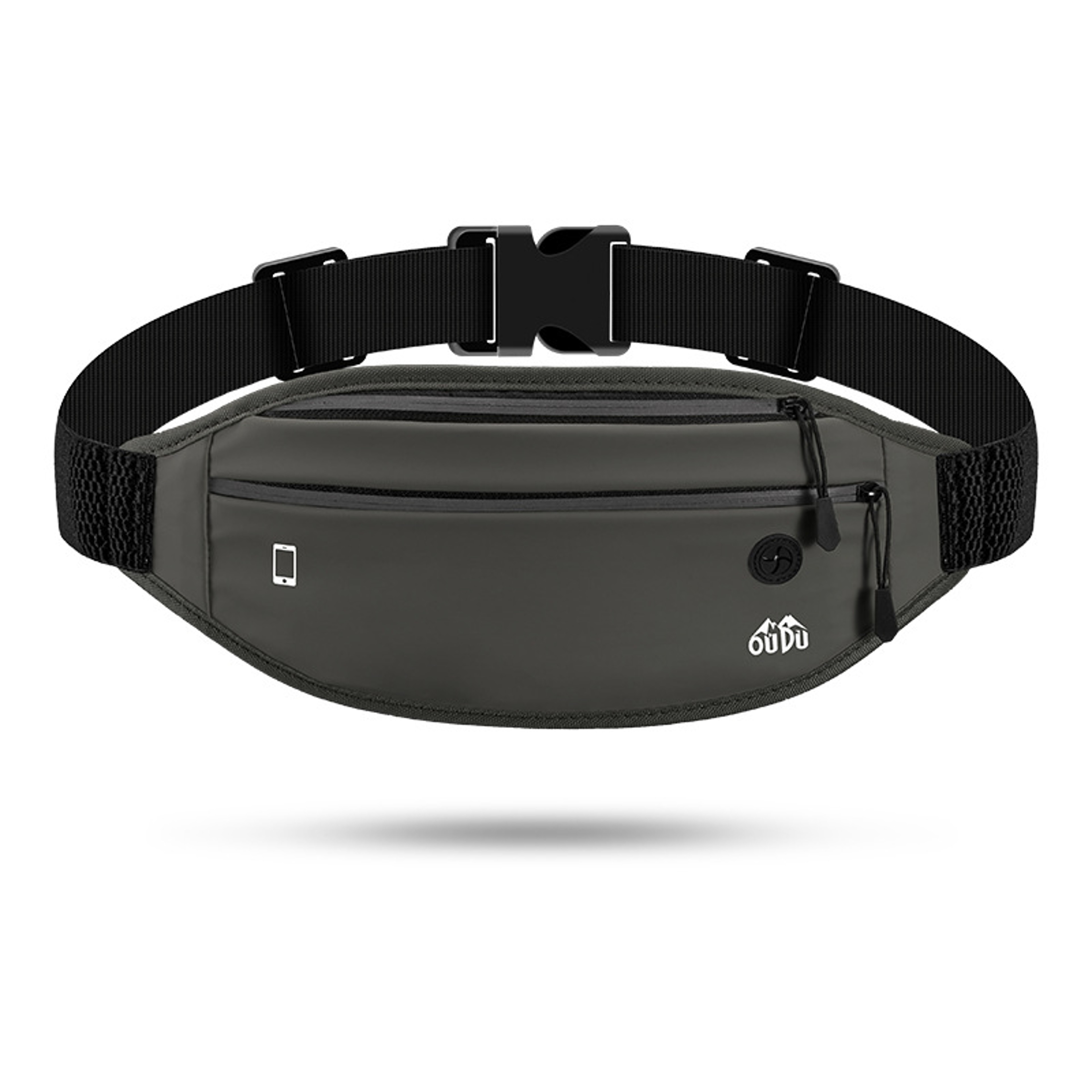 Running Belt Waterproof Phone Waist Pack With Dual Zipper For Running Hiking  Travel 0