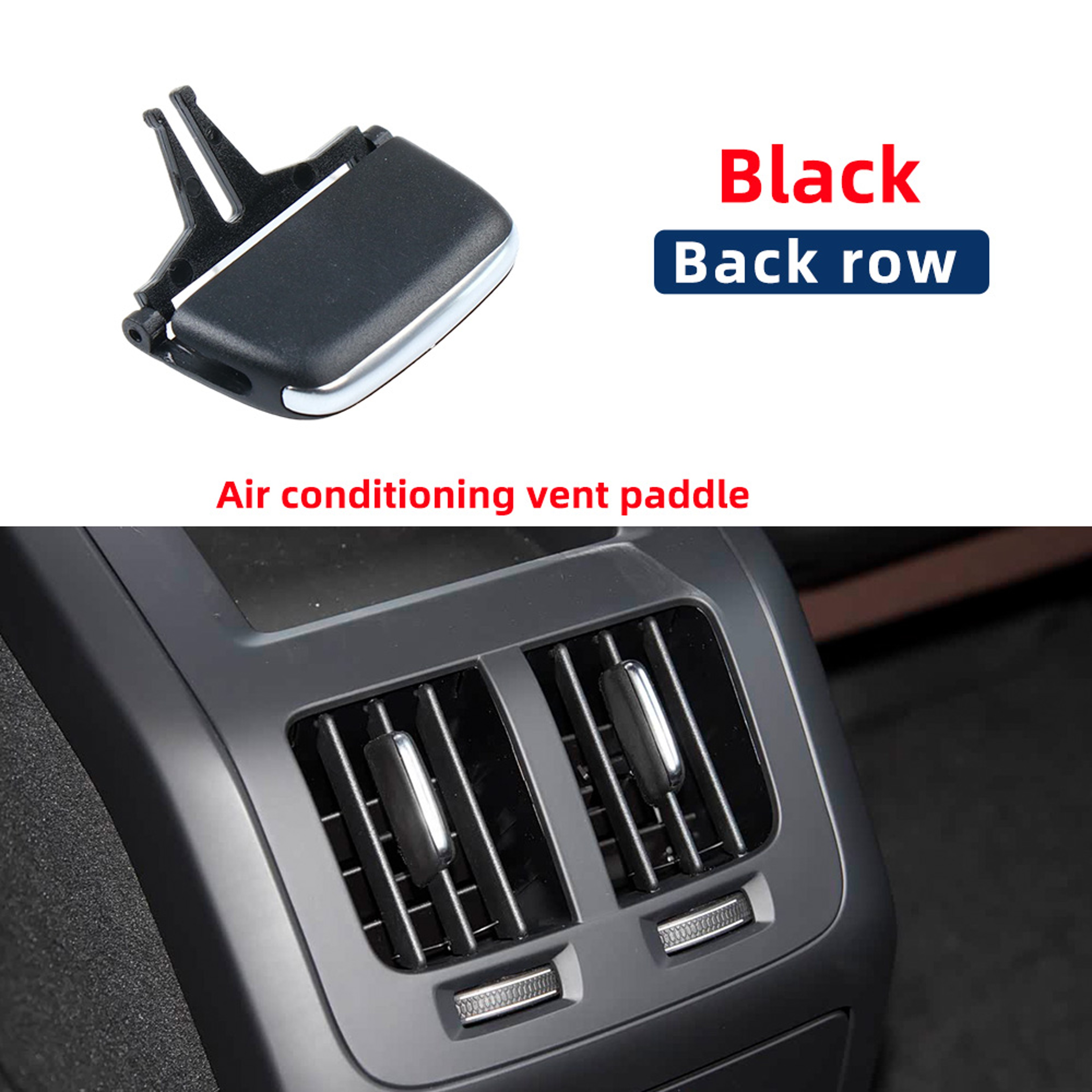 Volvo Rear AC Vent Clip Replacement Black Air Vent Slider Repair – view 7