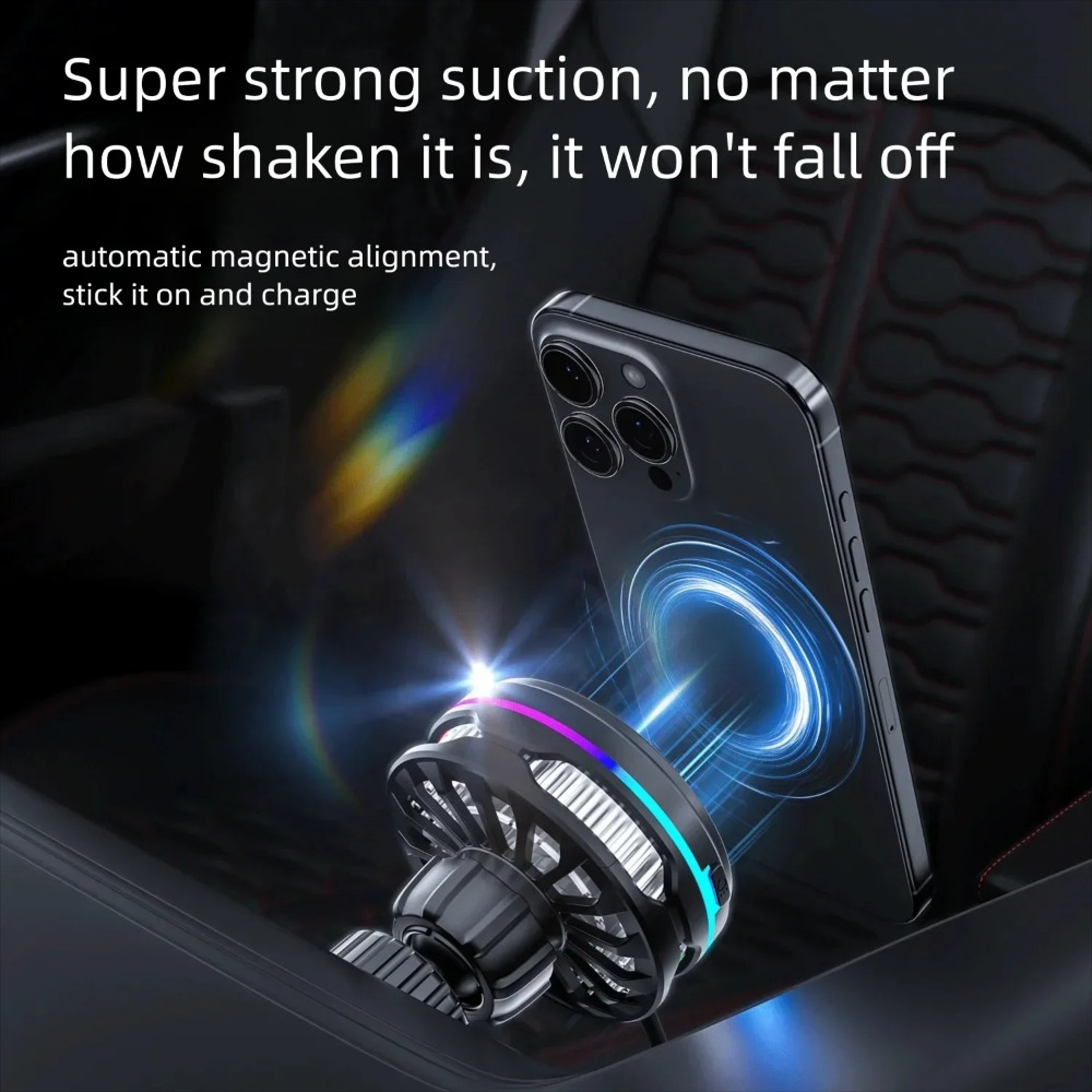 MagCool MagSafe Car Charger With TEC Cooling Magnetic Wireless Car Mount For IPhone  Samsung 1
