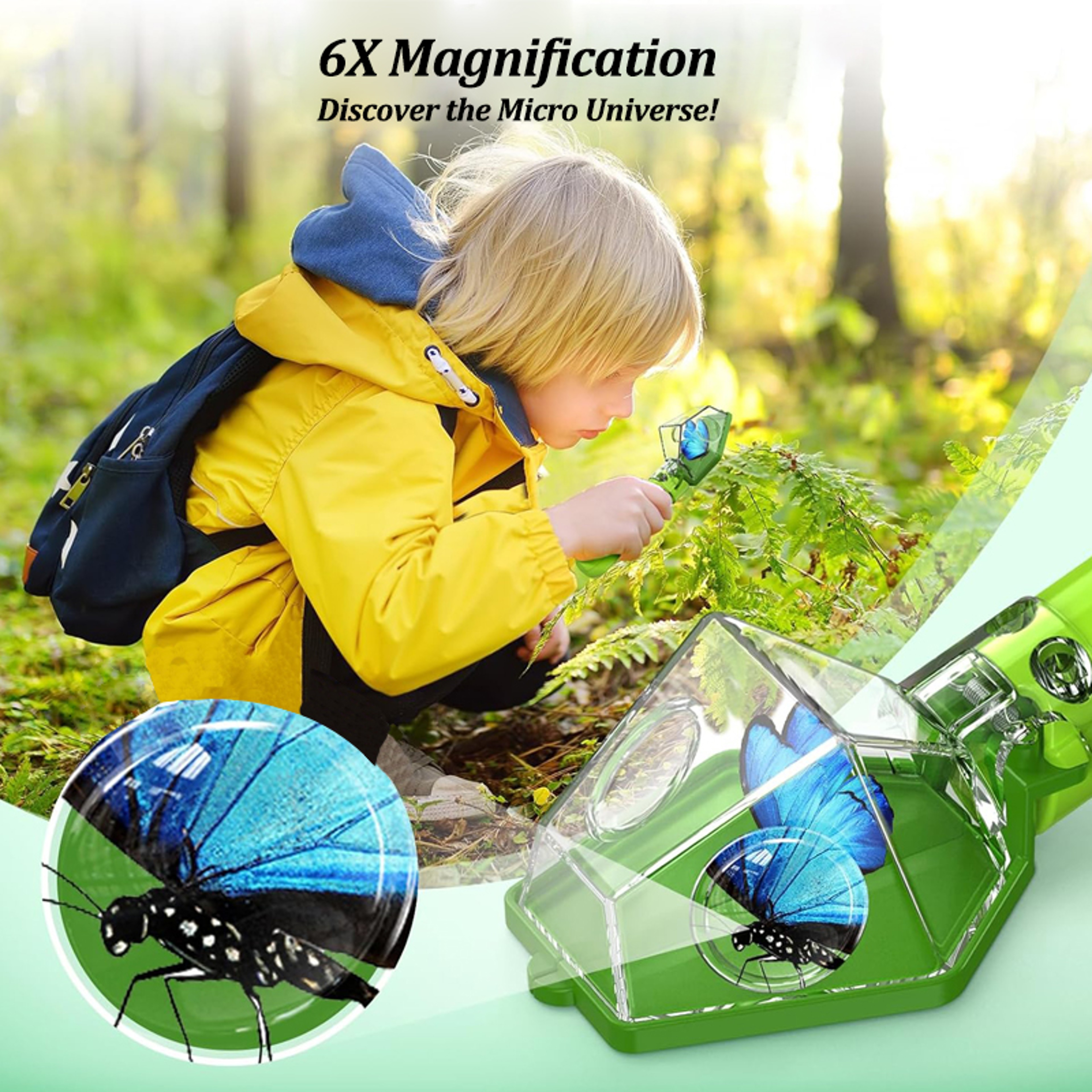 Nature Explorer Bug Catcher For Kids With 6X Magnifier  Insect Observation Kit 5