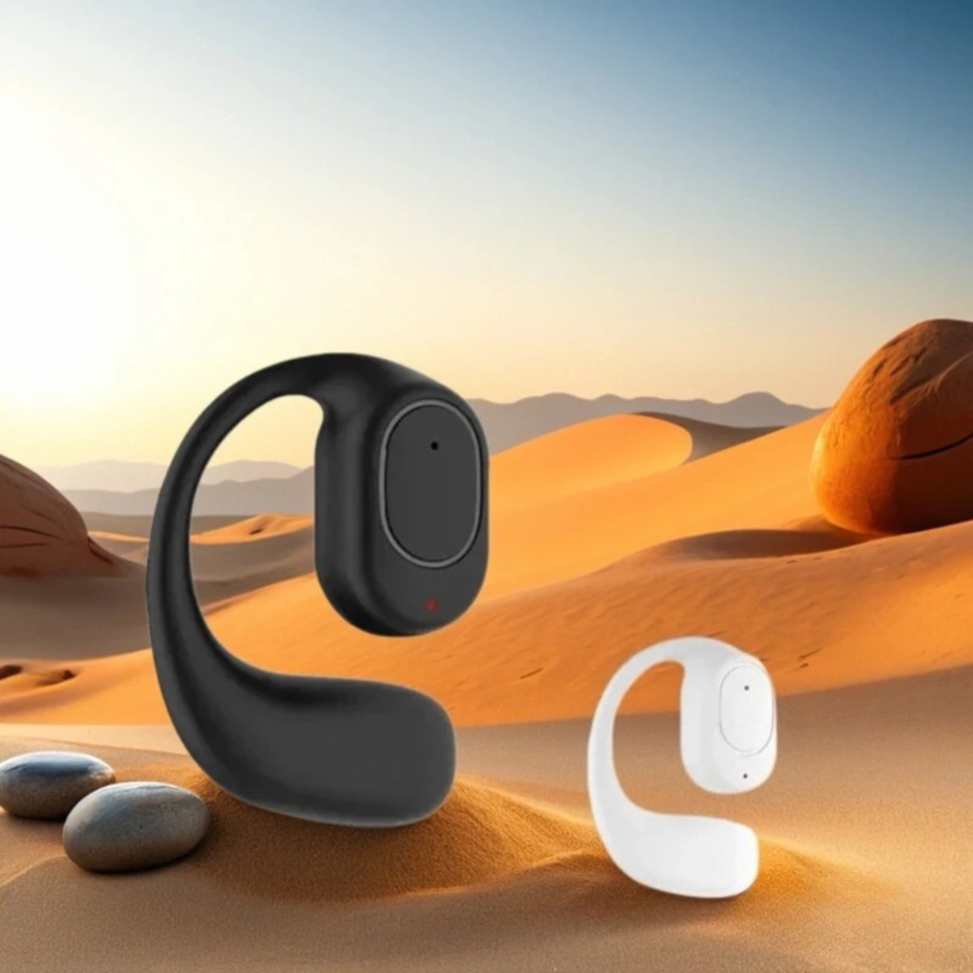 Open Ear Wireless Earbuds Air Conduction Headphones With Secure Sports Ear Hook For All Smartphones 3