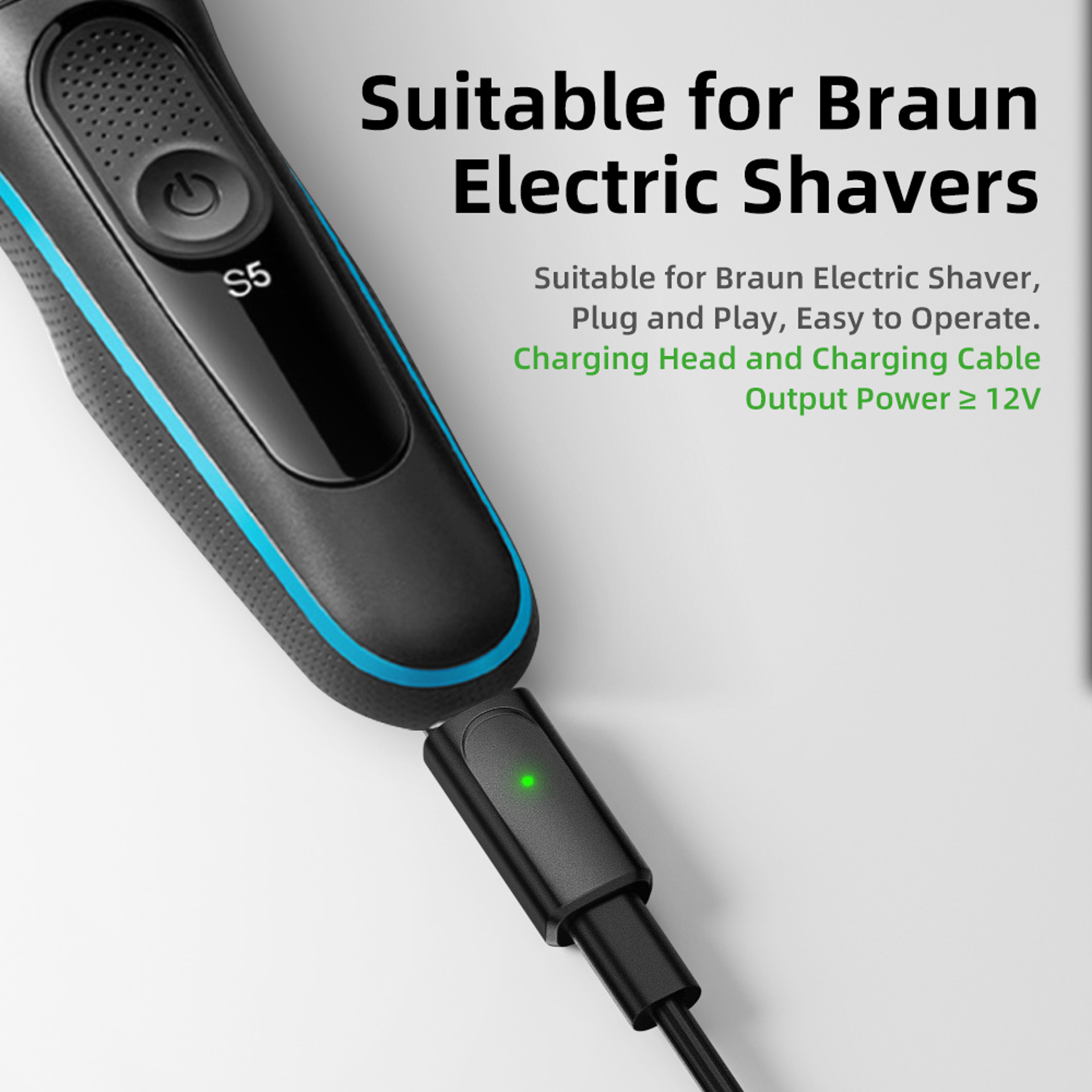 USBC Shaver Charging Adapter For Braun Series Electric Razors 4