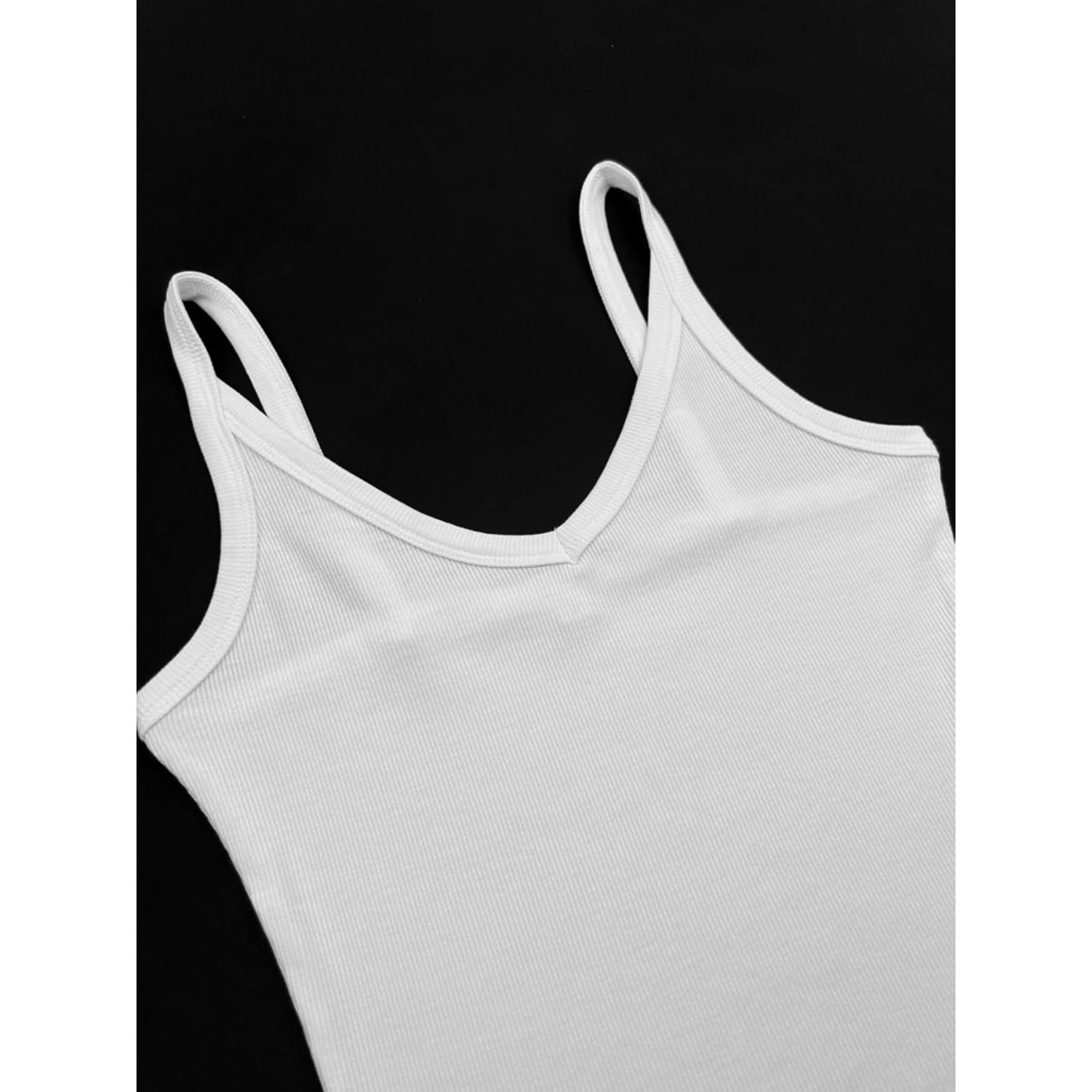 Womens Ribbed Tank Top VNeck Slim Fit Tank Top Soft Stretch Womens Camisole 5