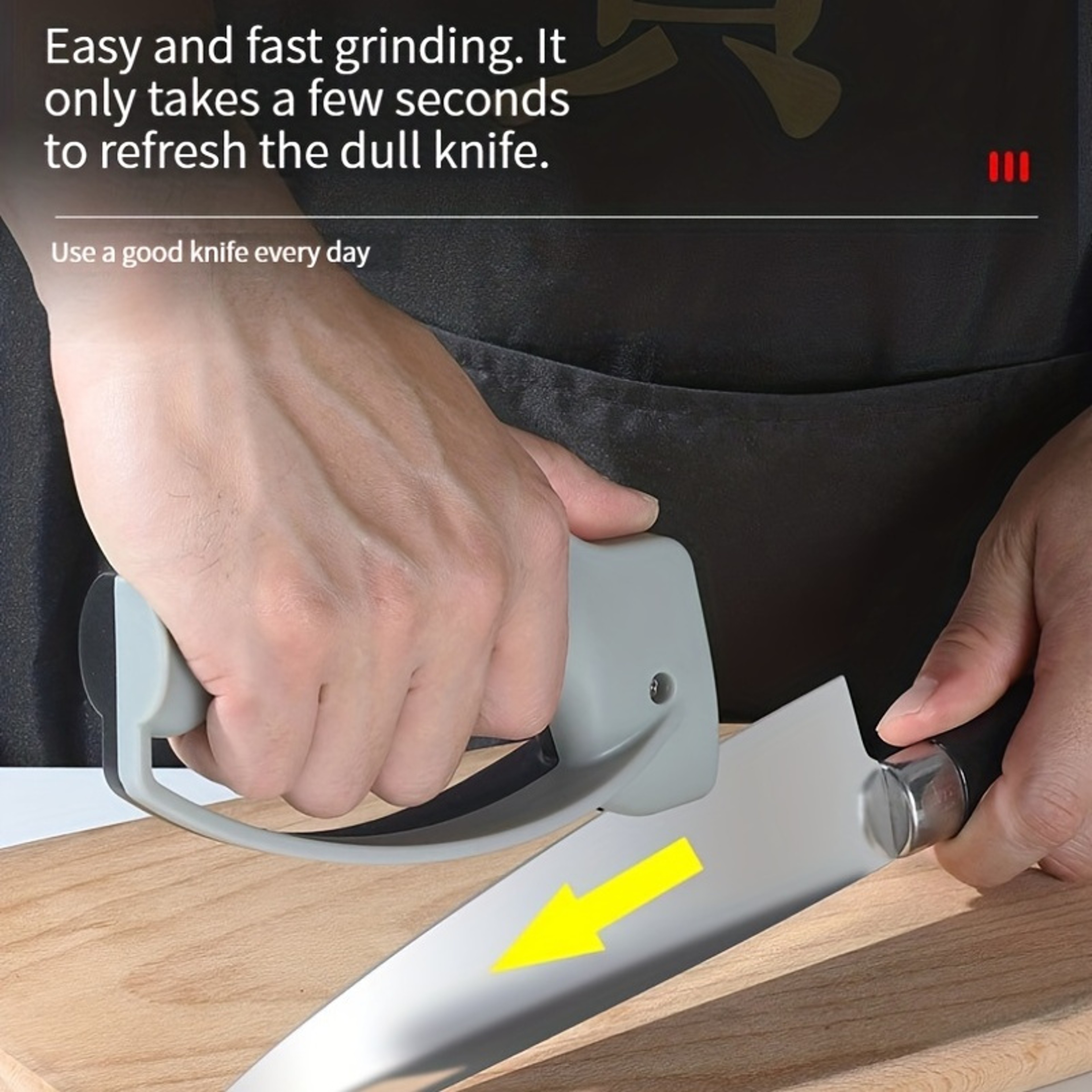 Portable Manual Knife Sharpener For Kitchen Knives Compact Blade Edge Restorer 1