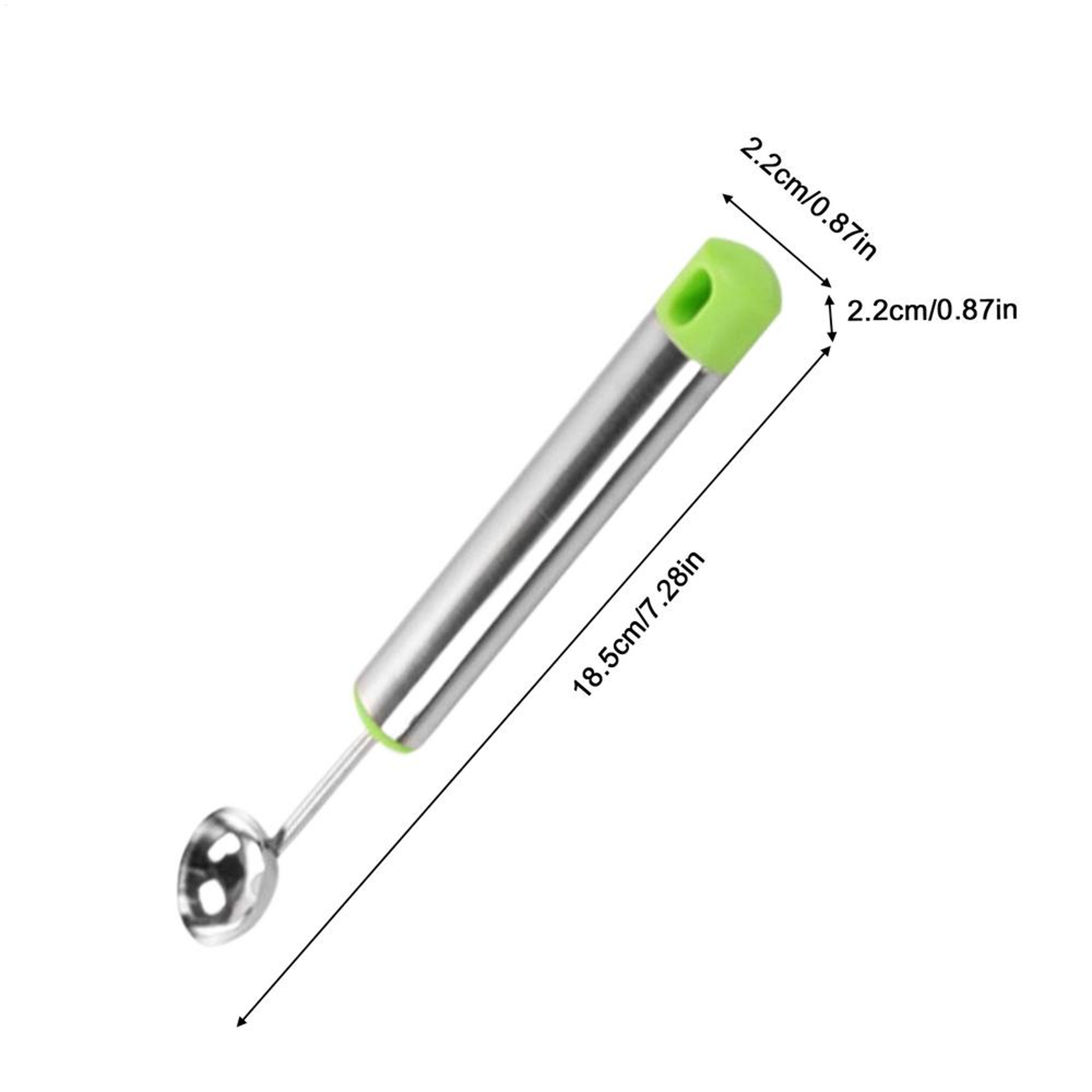 Stainless Steel Watermelon Scoop  Fruit Baller Spoon For Melon Ice Cream  Sorbet 4