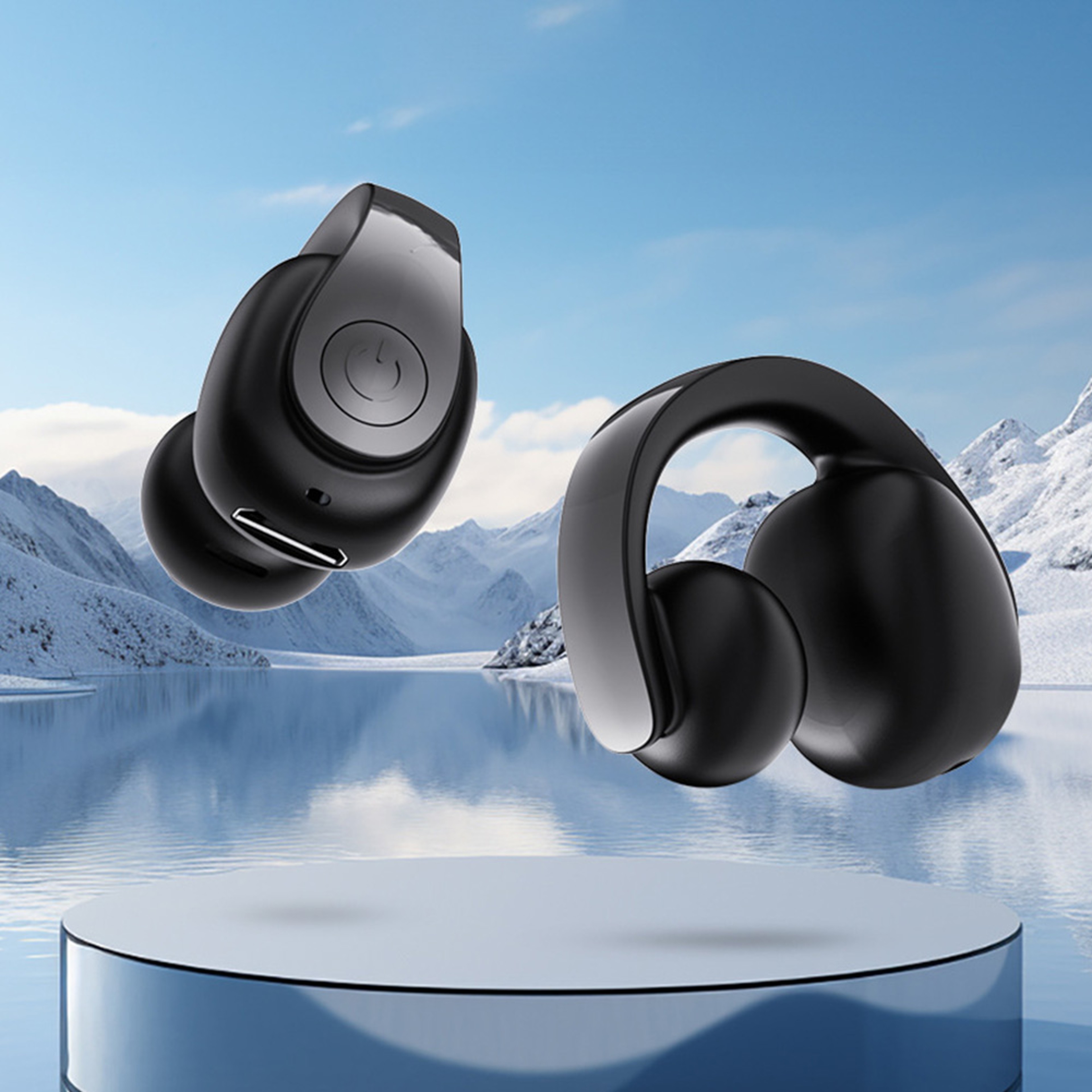 Bluetooth Earbuds Open Ear ClipOn Wireless Sports Headphones 3