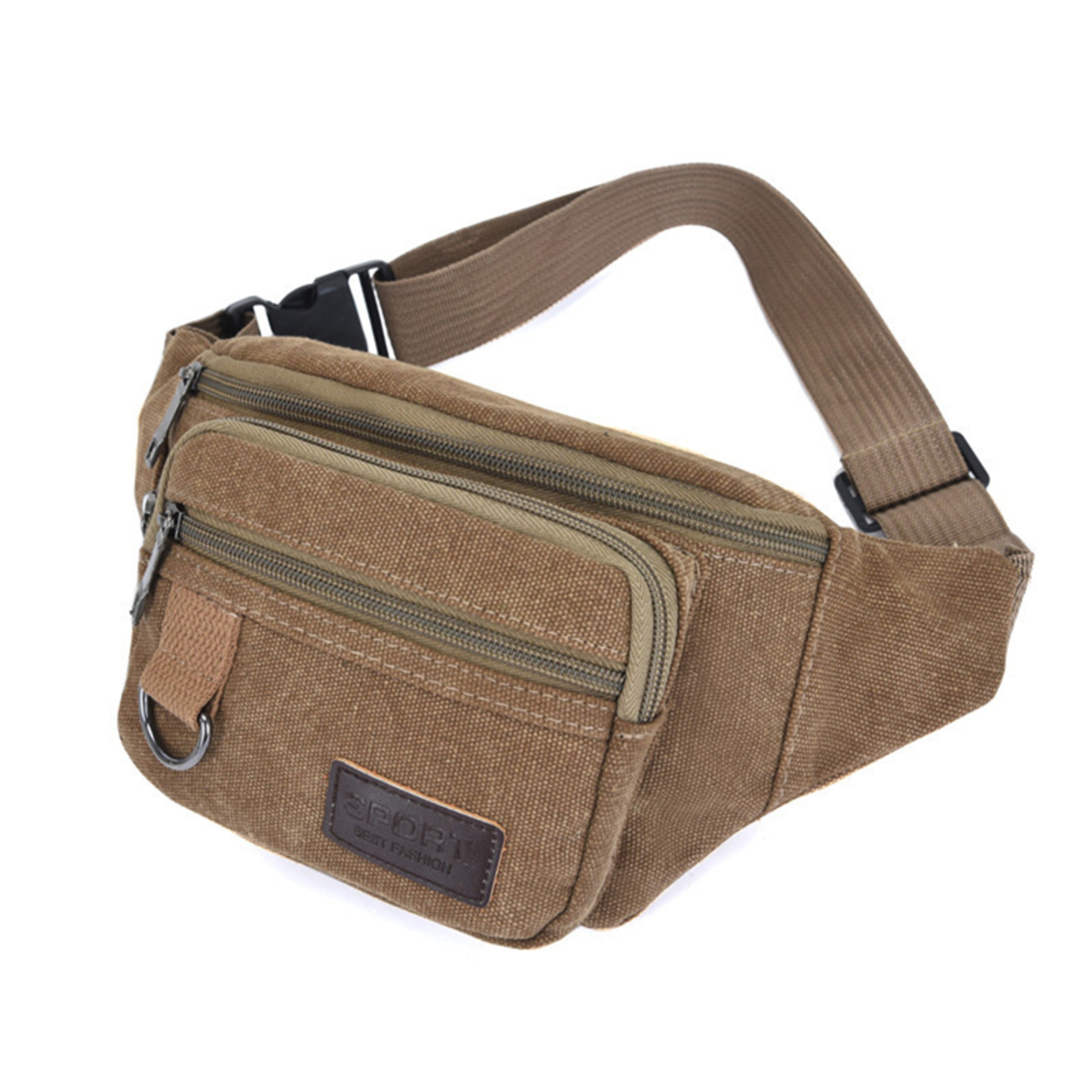 Canvas Waist Bag Belt Bag Crossbody Chest Bag For Men  Women Travel Phone Pouch 1
