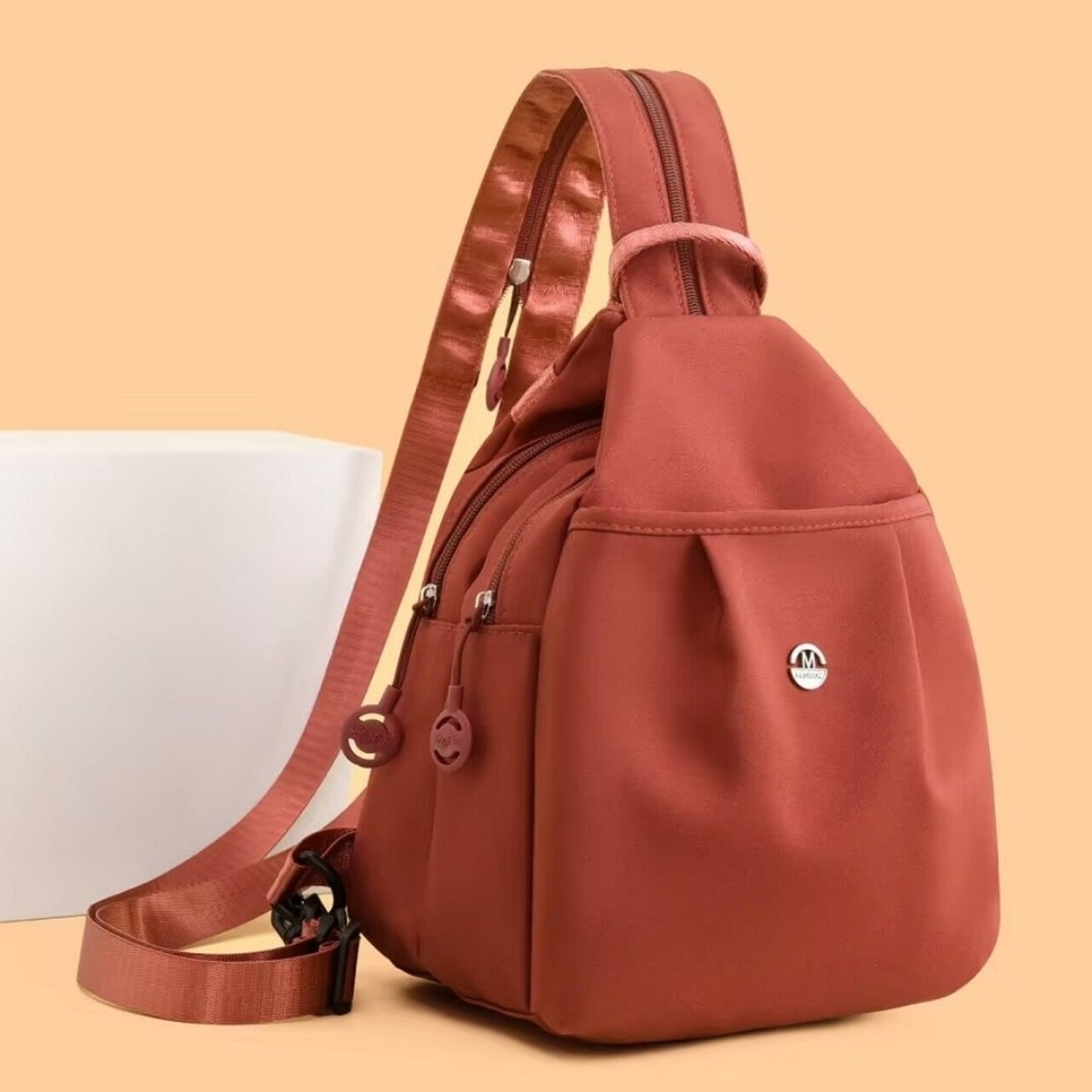 Sling Backpack Large Capacity Travel Chest Bag With MultiPocket Oxford Design 7