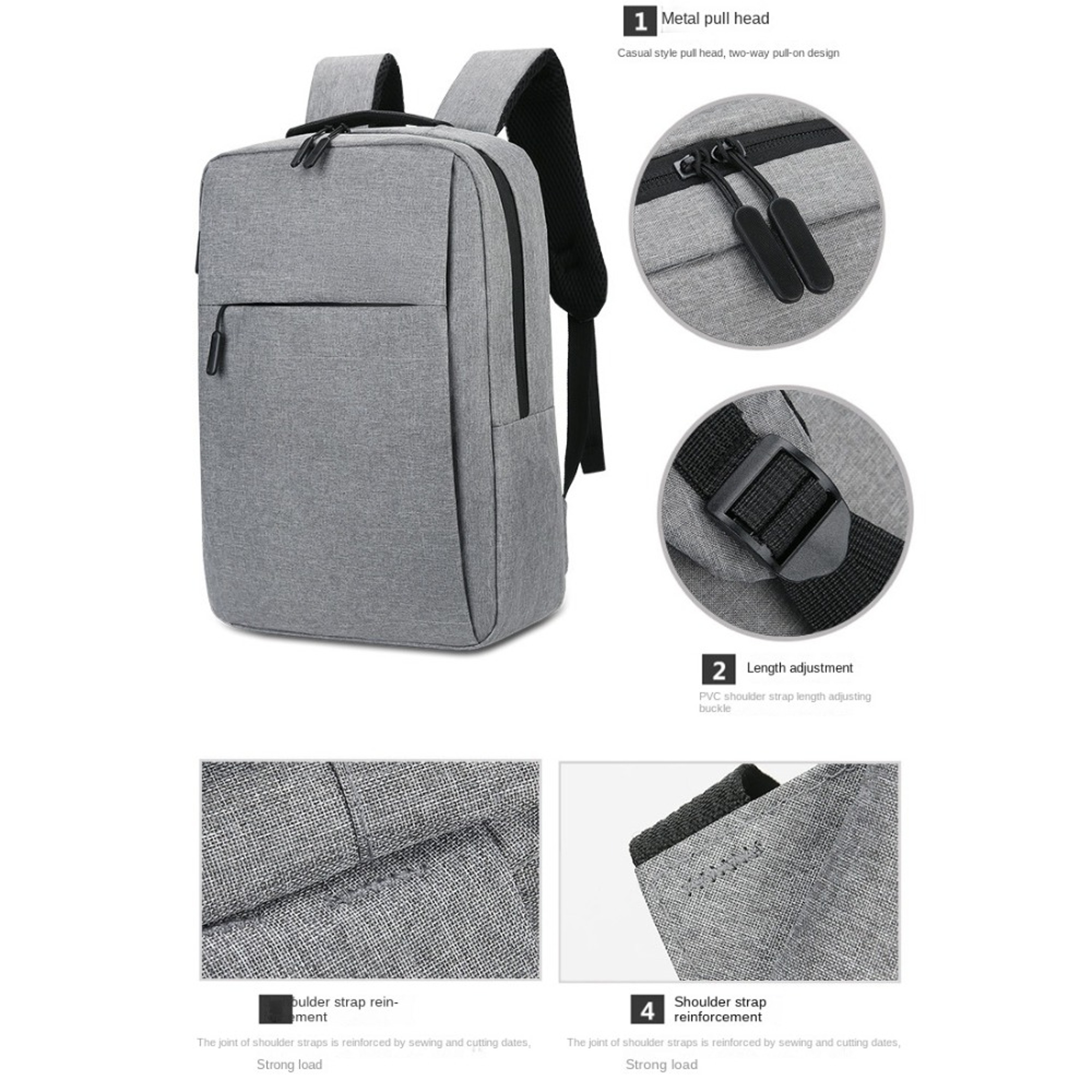 Laptop Backpack For Business  Travel  Back To School Backpack With Durable Oxford Design 7