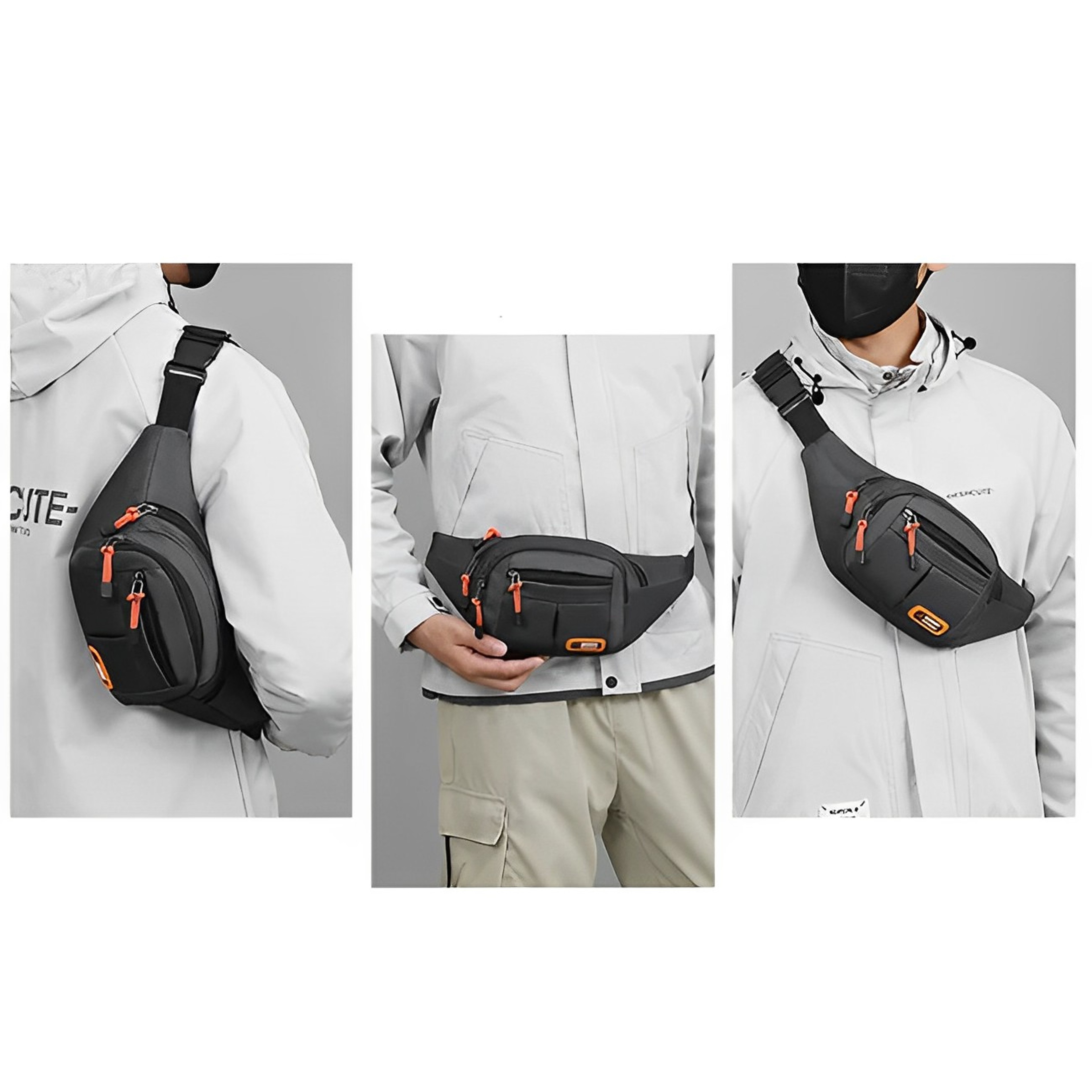 Waist Bag Large Capacity Fanny Pack For Running Travel  Everyday Carry 4