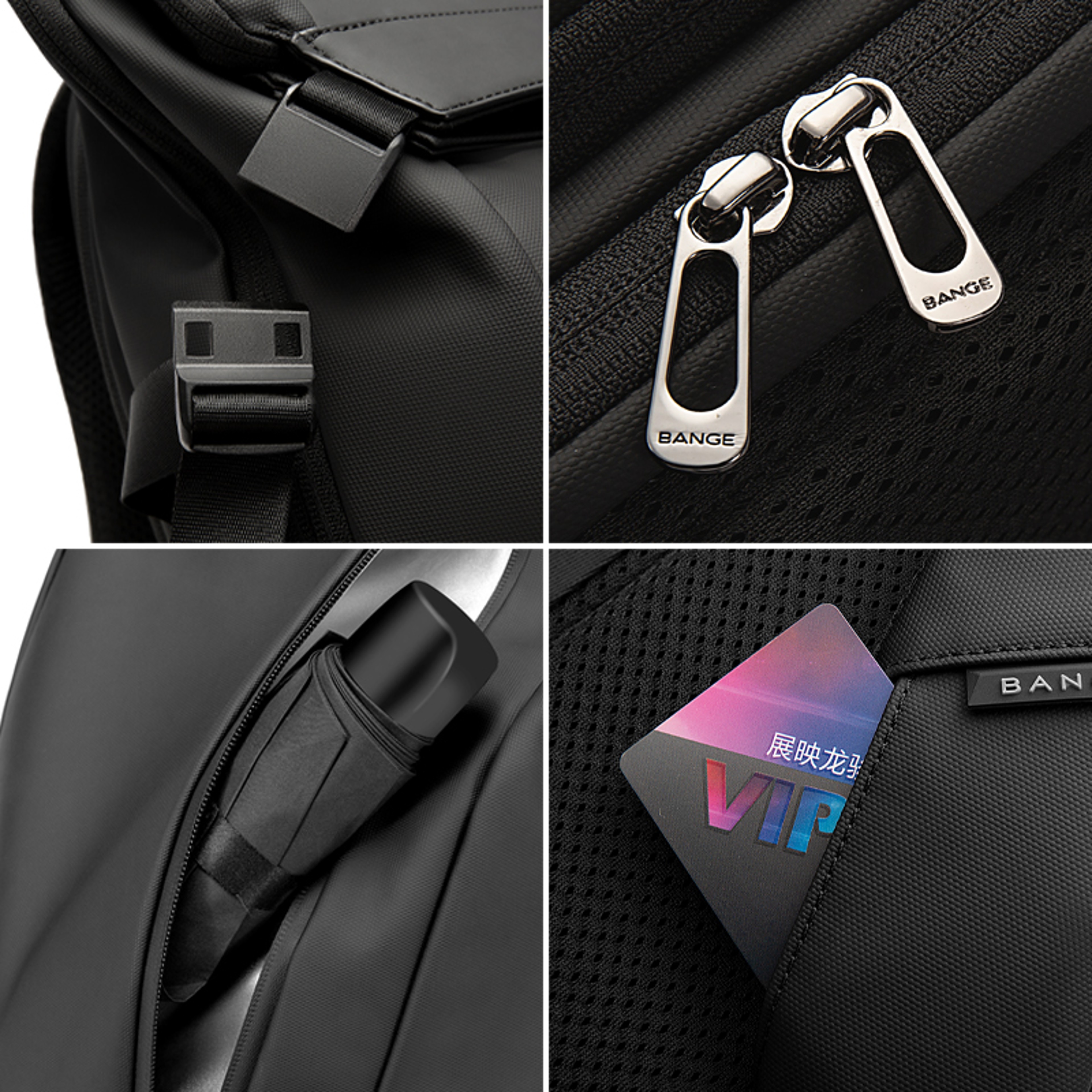 Laptop Backpack Waterproof Business Travel Backpack With Multi Compartment Storage 3