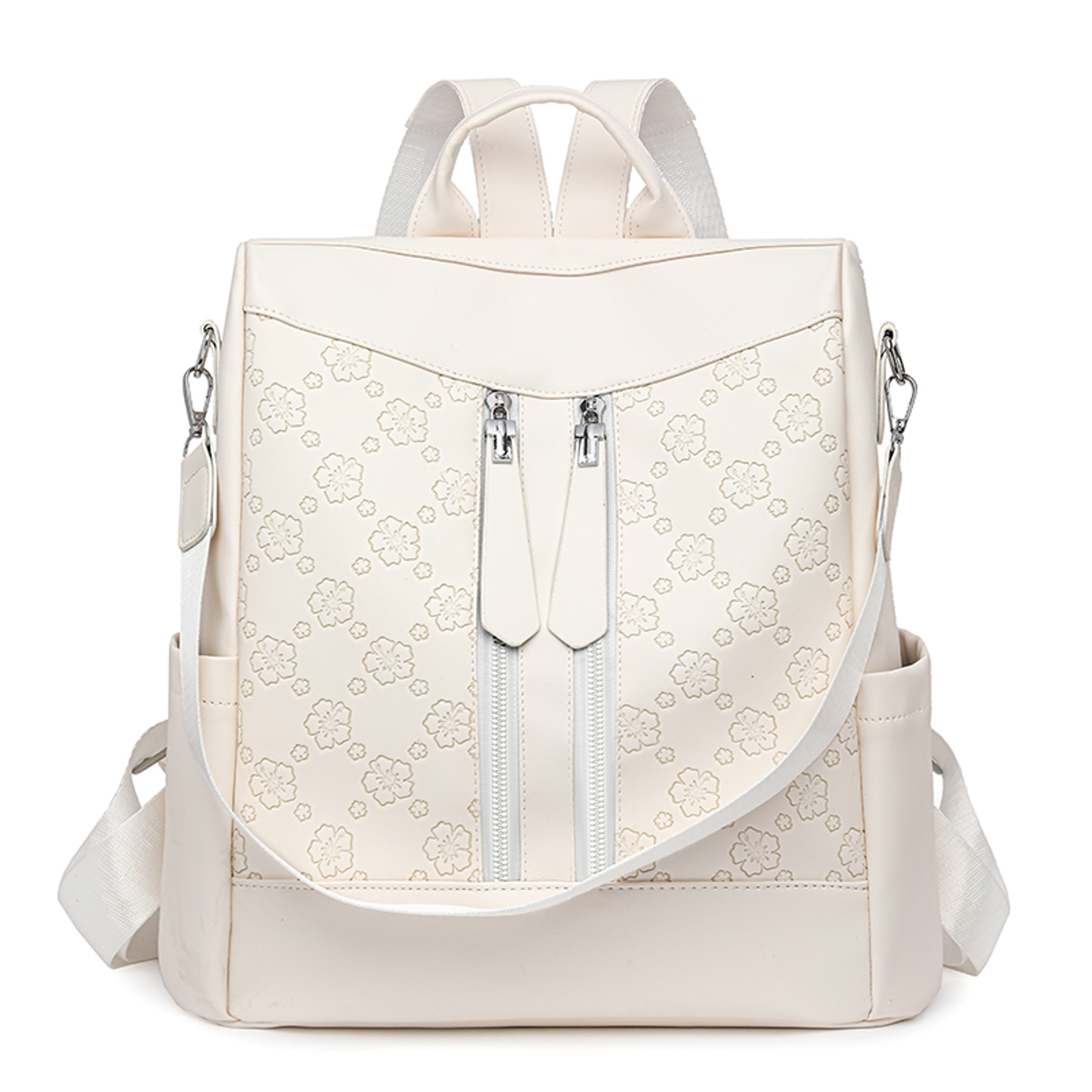 Antitheft Womens Backpack Large Capacity Leather Backpack Purse For Work Travel  Daily Use 2