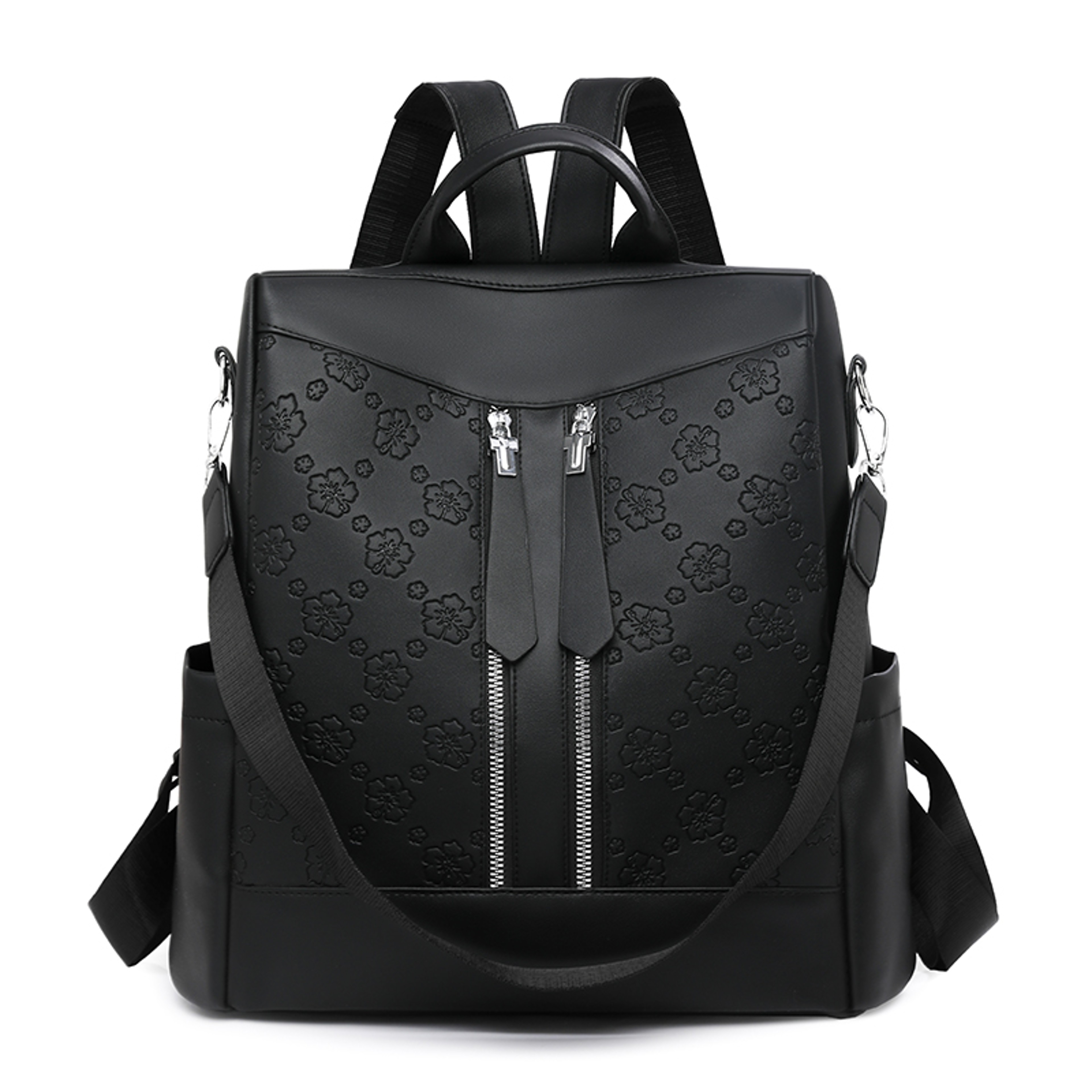 Antitheft Womens Backpack Large Capacity Leather Backpack Purse For Work Travel  Daily Use 3