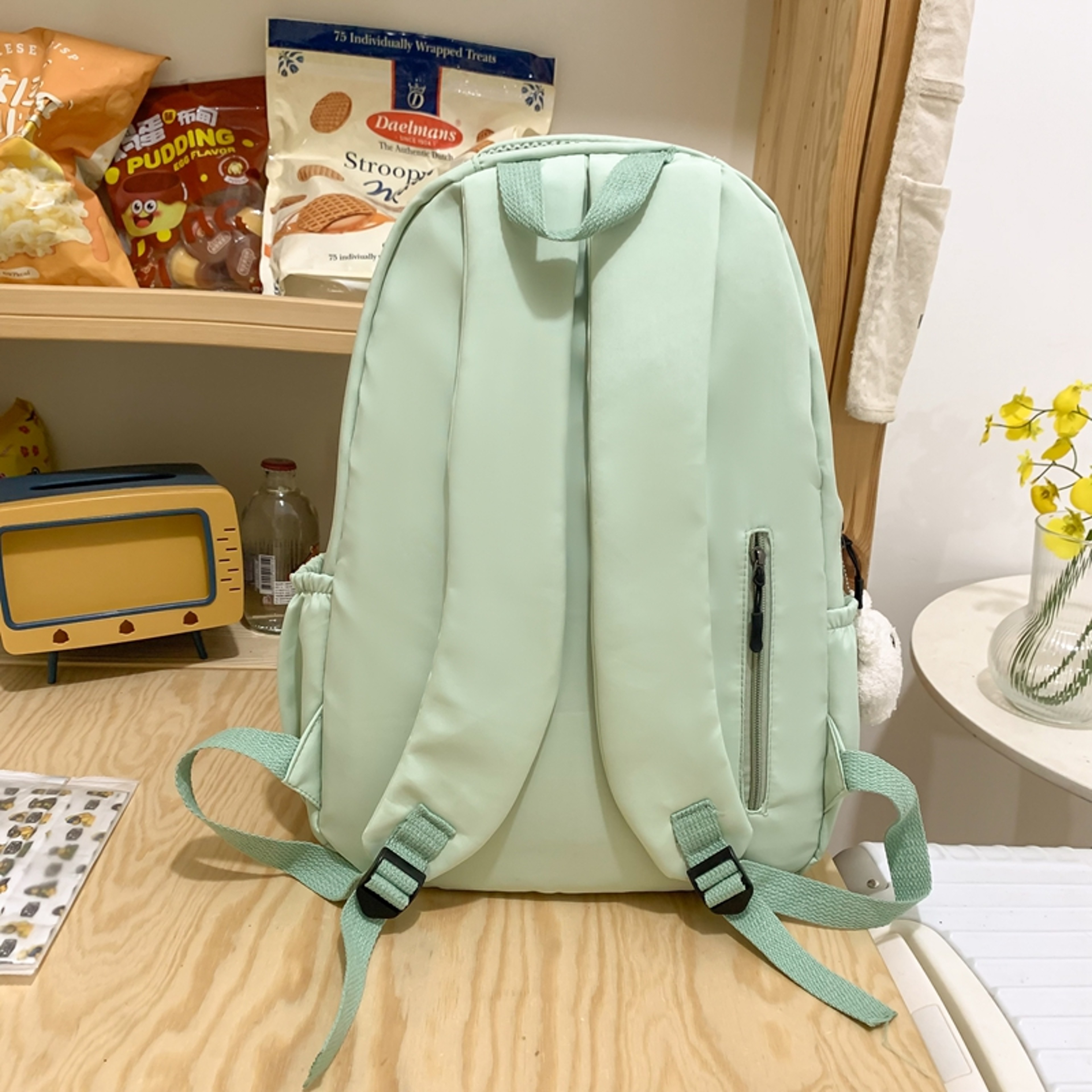 Lightweight School Backpack For Girls Multi Pocket Nylon Backpack Back To School Backpack 6