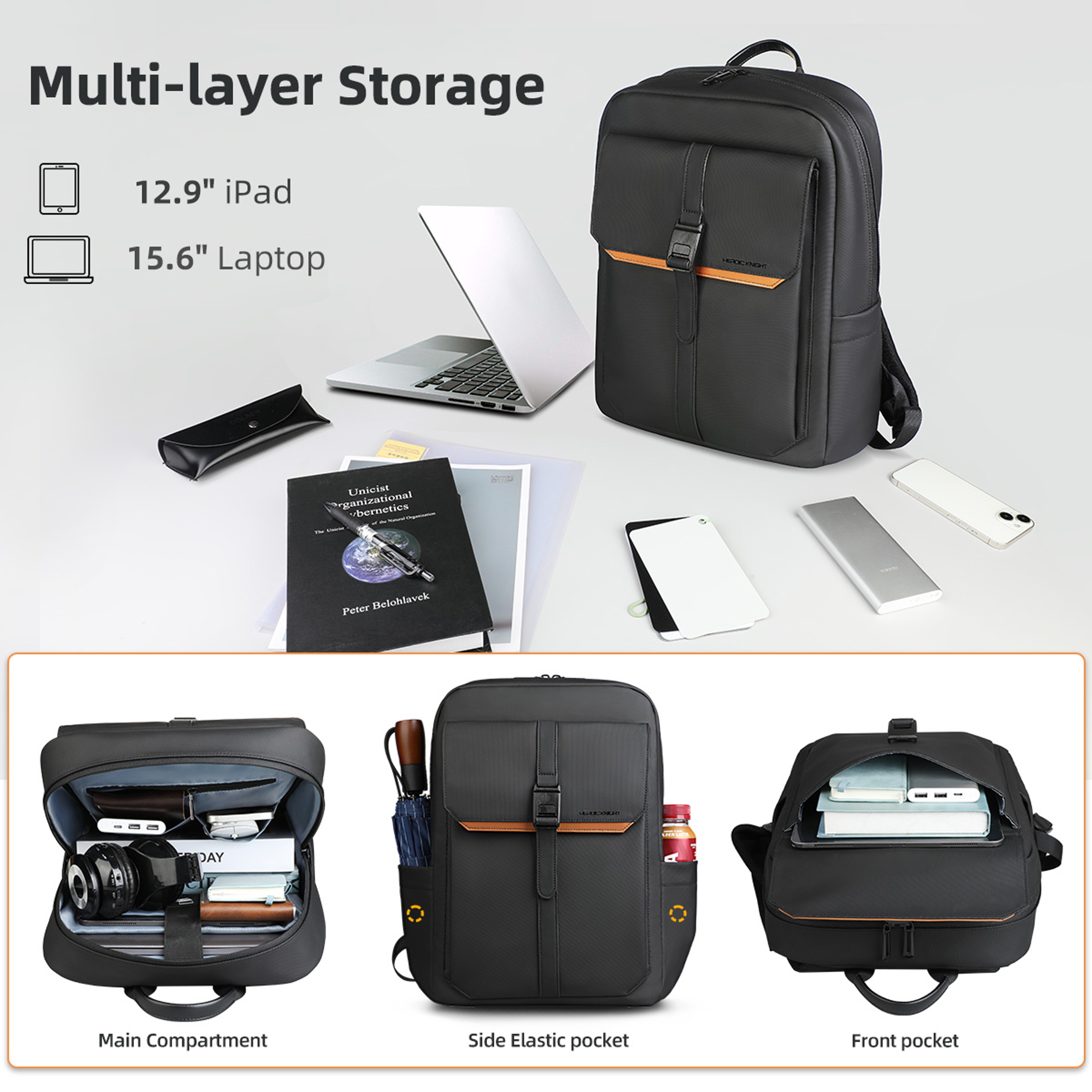 Laptop Backpack For Men With Back To School Backpack Business Travel Daypack 6