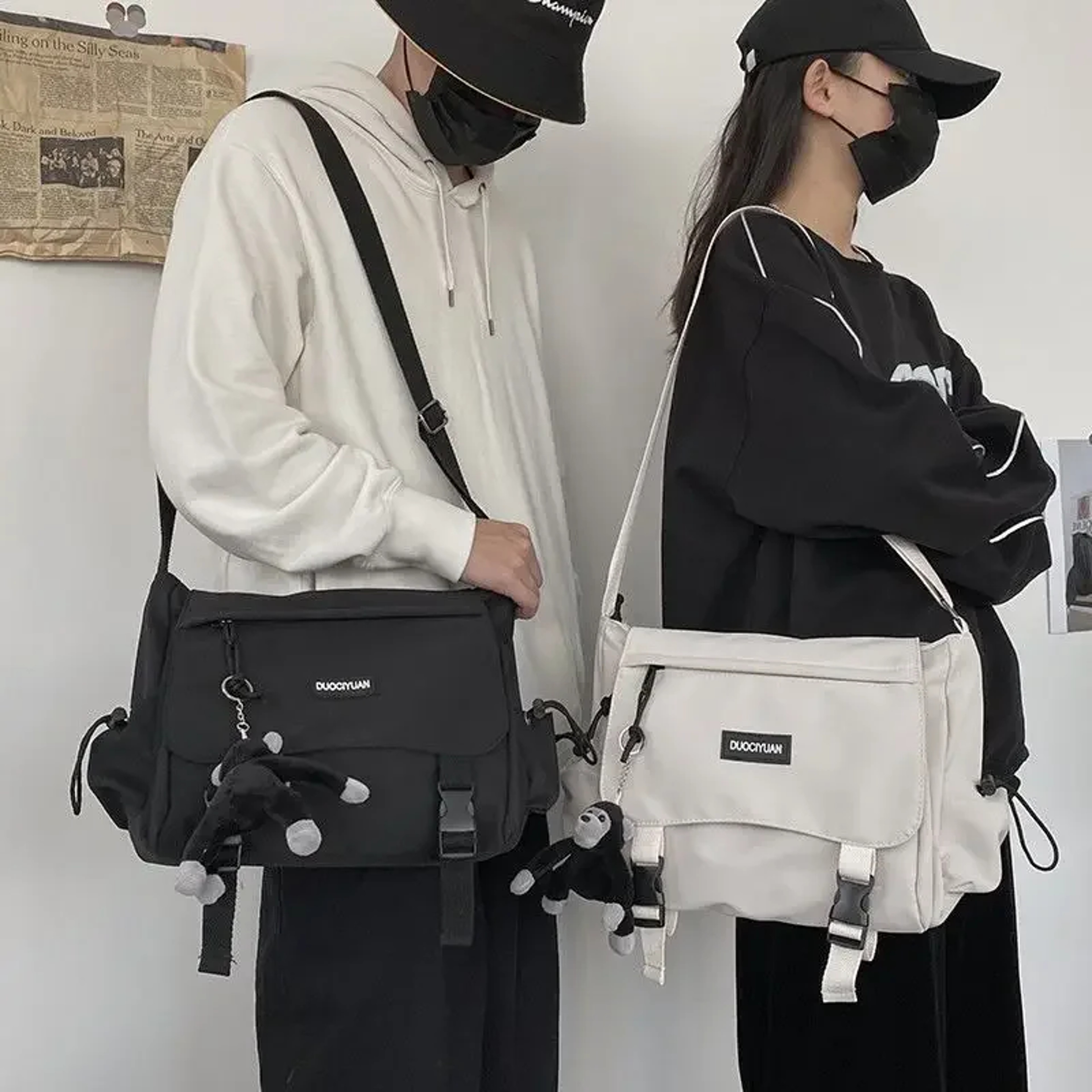 Urban Oxford Crossbody Bag For Men  Women Back To School Backpack Everyday Messenger Shoulder Bag 0