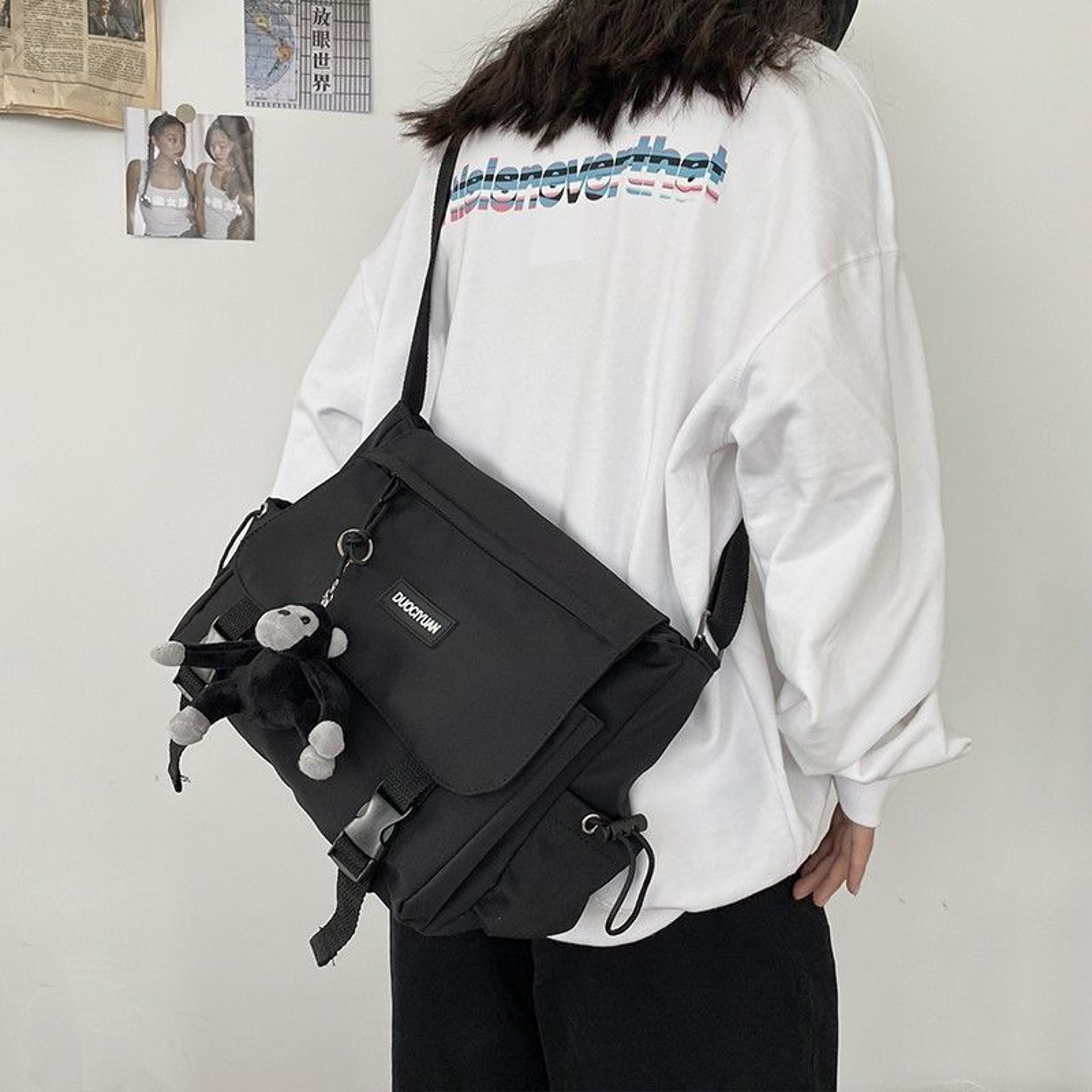 Urban Oxford Crossbody Bag For Men  Women Back To School Backpack Everyday Messenger Shoulder Bag 6
