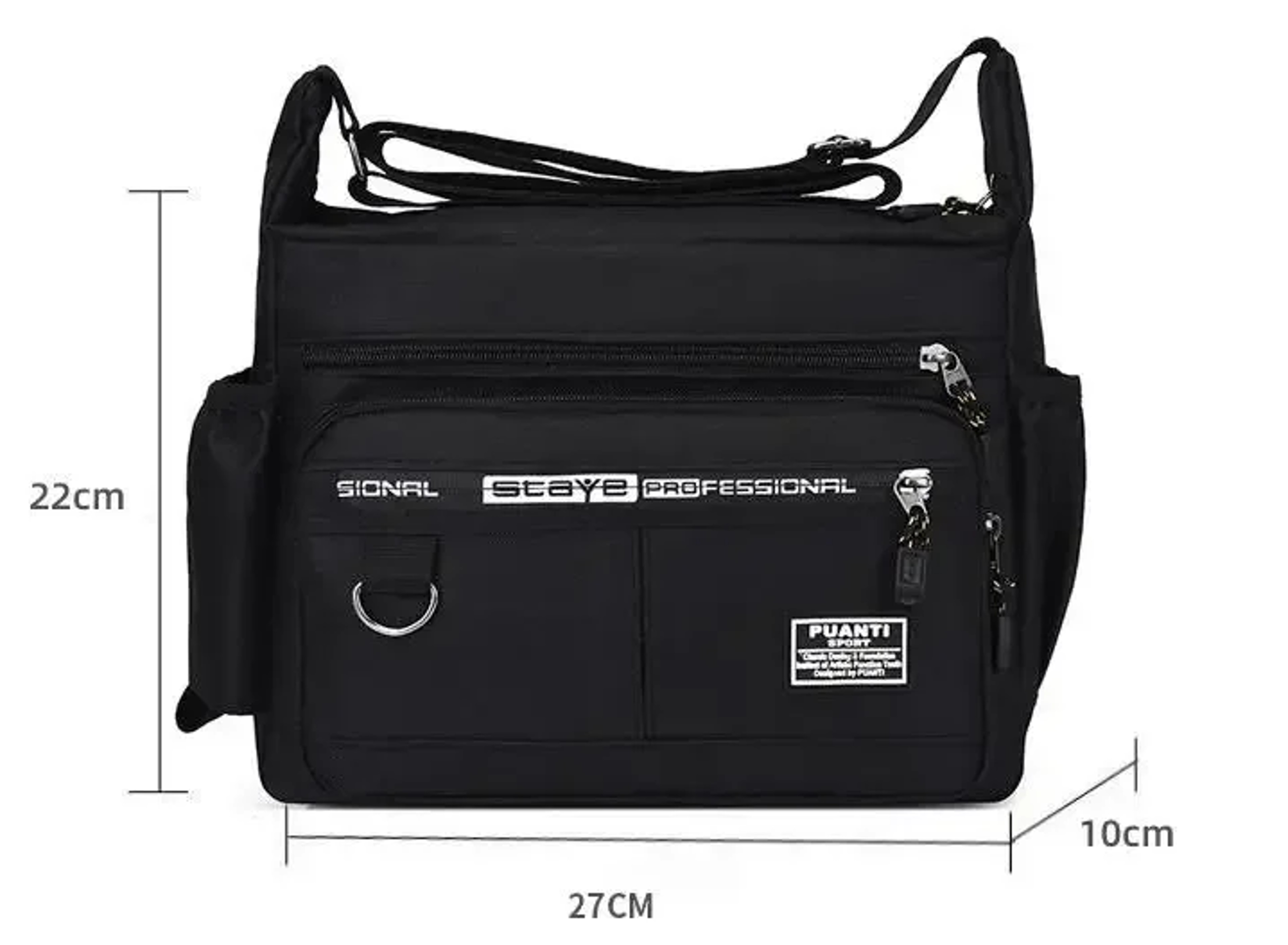 Executive Mens Crossbody Bag For Work  Travel Back To School Backpack With Multi Pocket Organizer 8