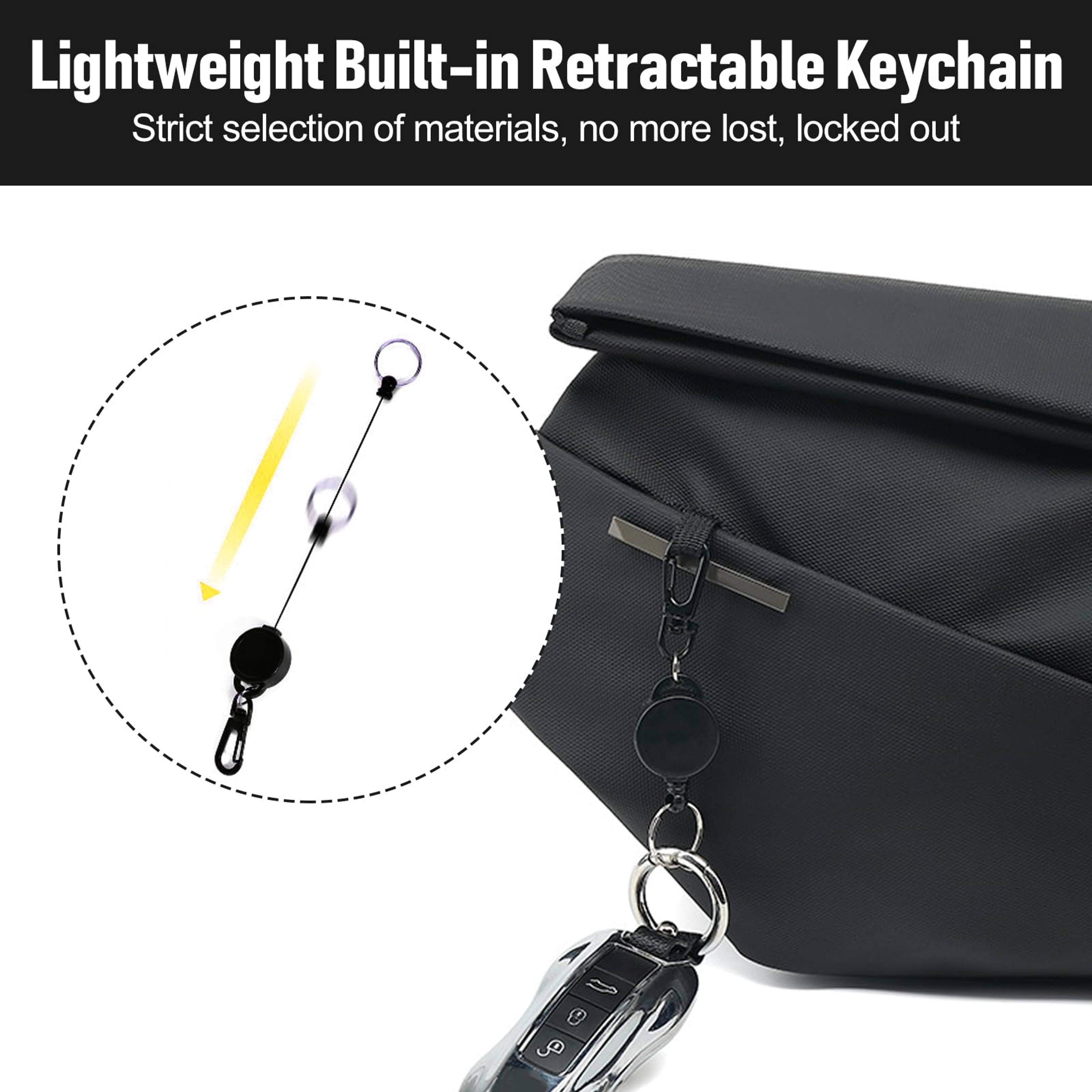 Men's Sling Bag for Travel & Work, back to school backpack Waterproof Crossbody Motorcycle Chest Bag – view 5
