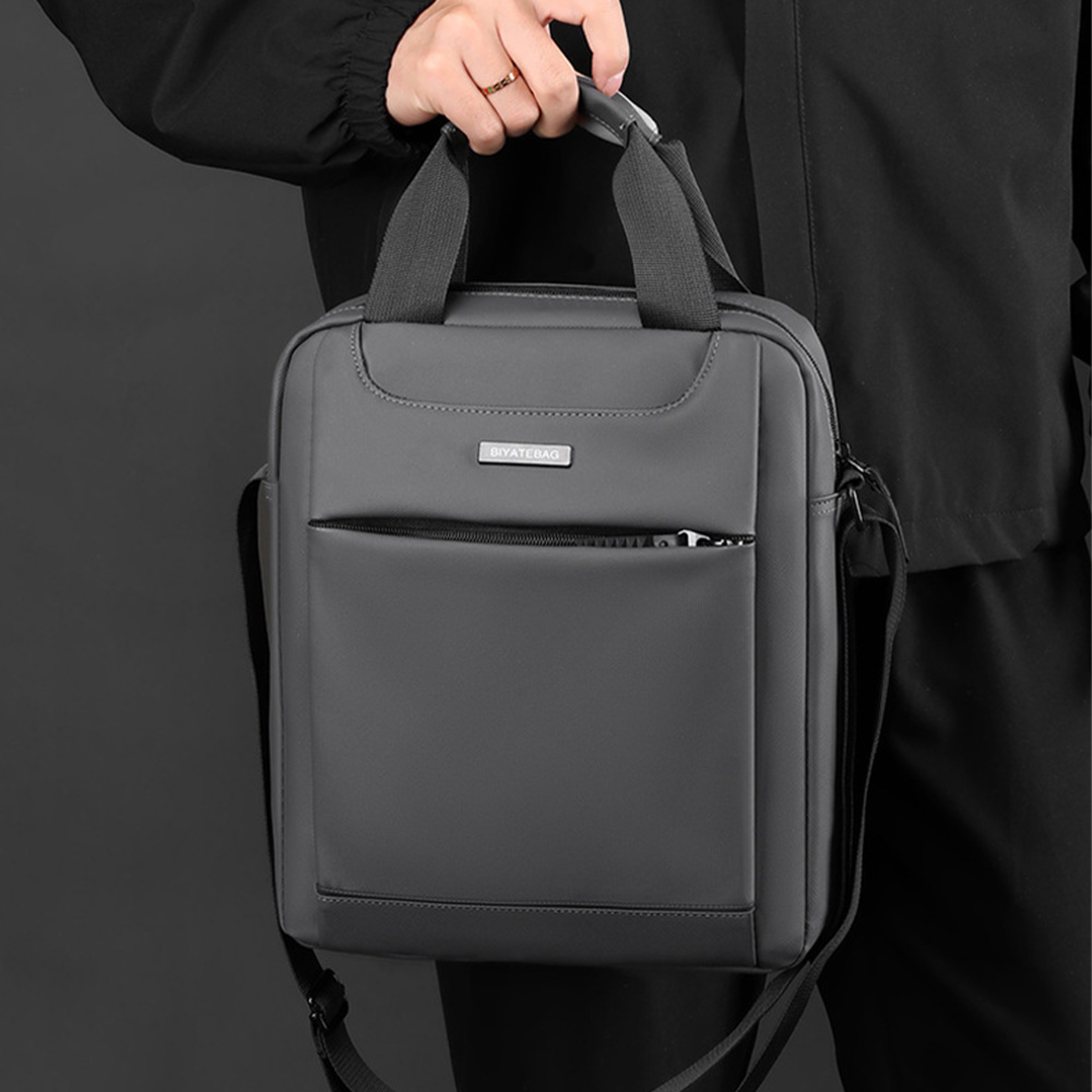 Mens Crossbody Shoulder Bag Minimalist Casual Business Travel Bag 4