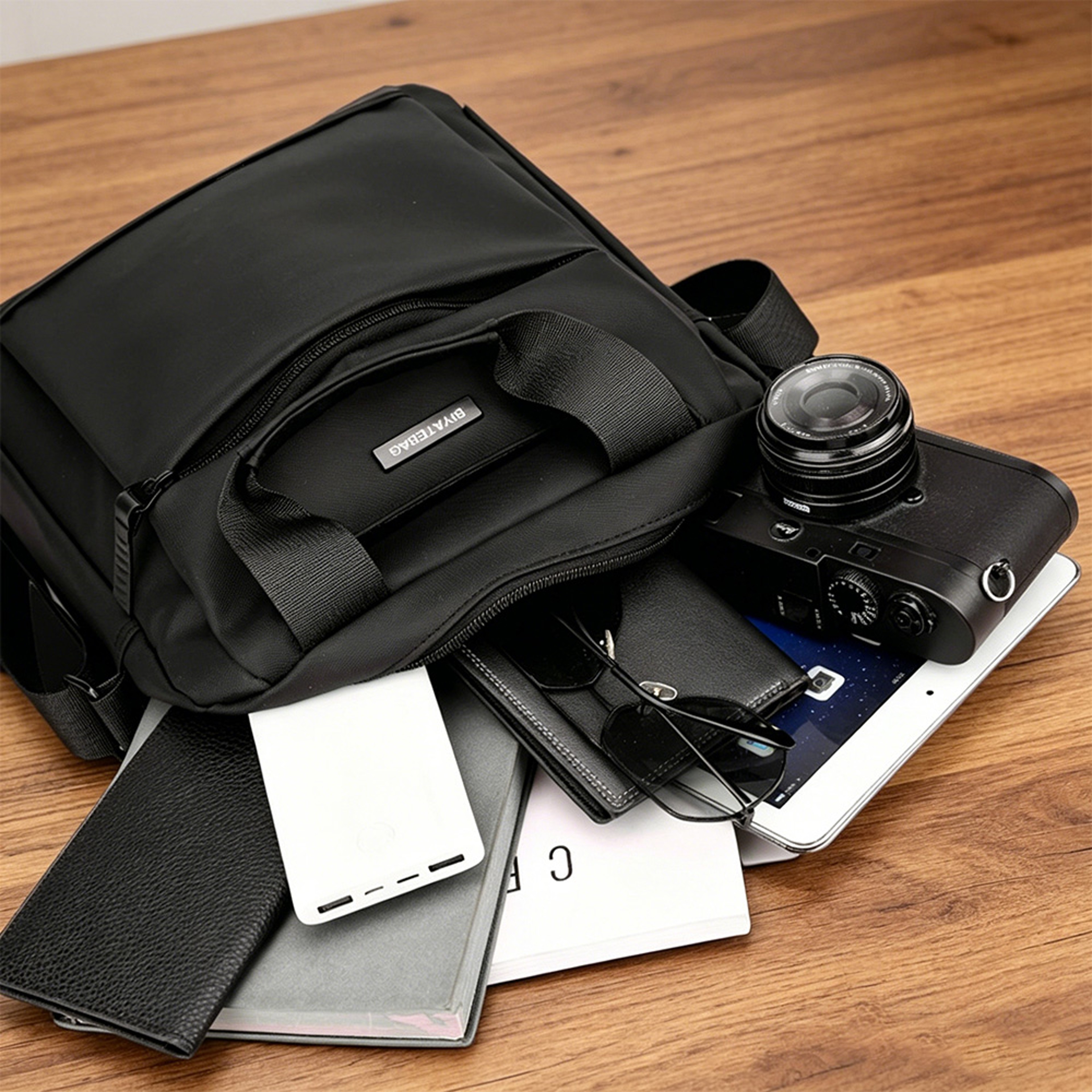 Mens Crossbody Shoulder Bag Minimalist Casual Business Travel Bag 7