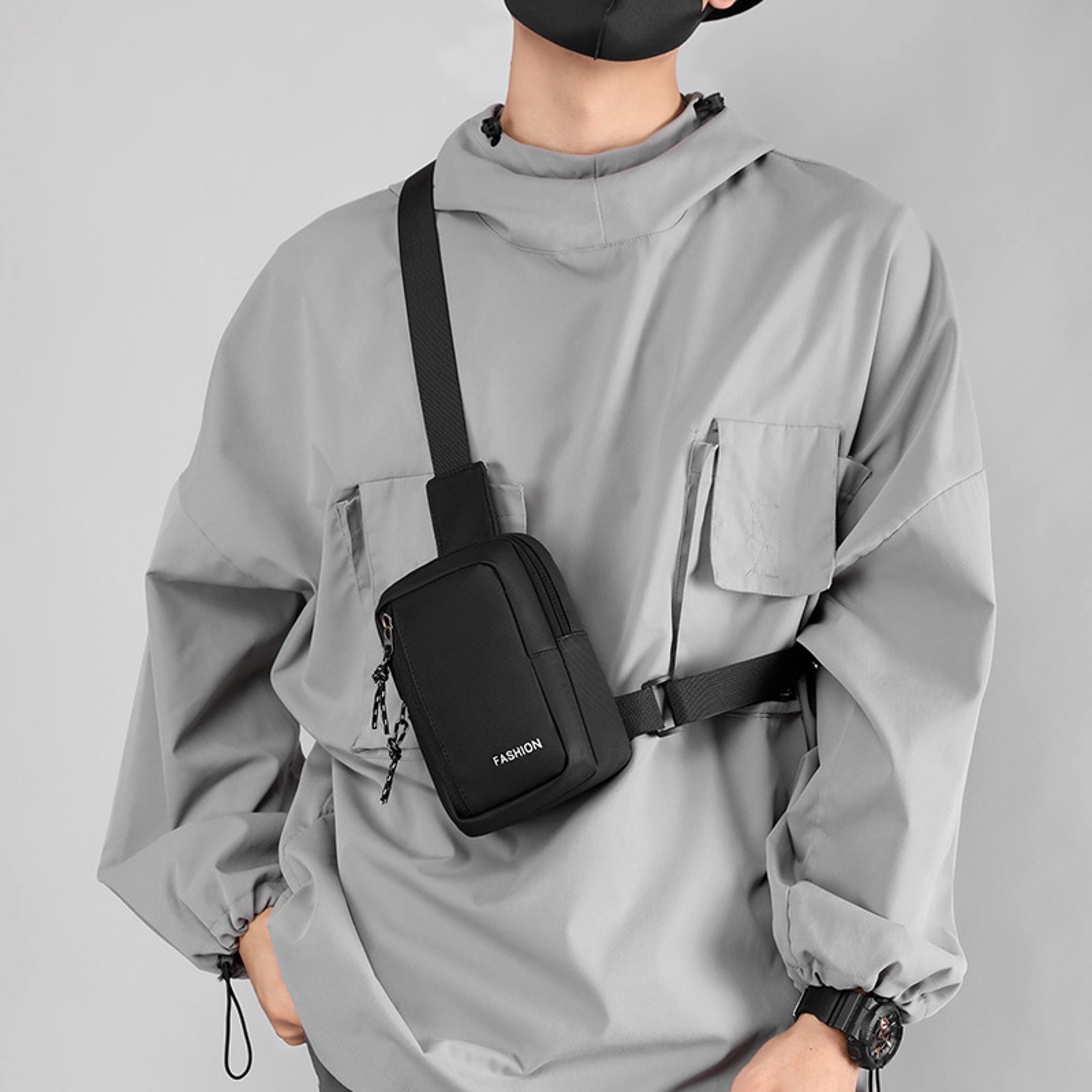Mini Sling Chest Bag Men Women Waterproof Crossbody Phone Bag For Travel Hiking 8