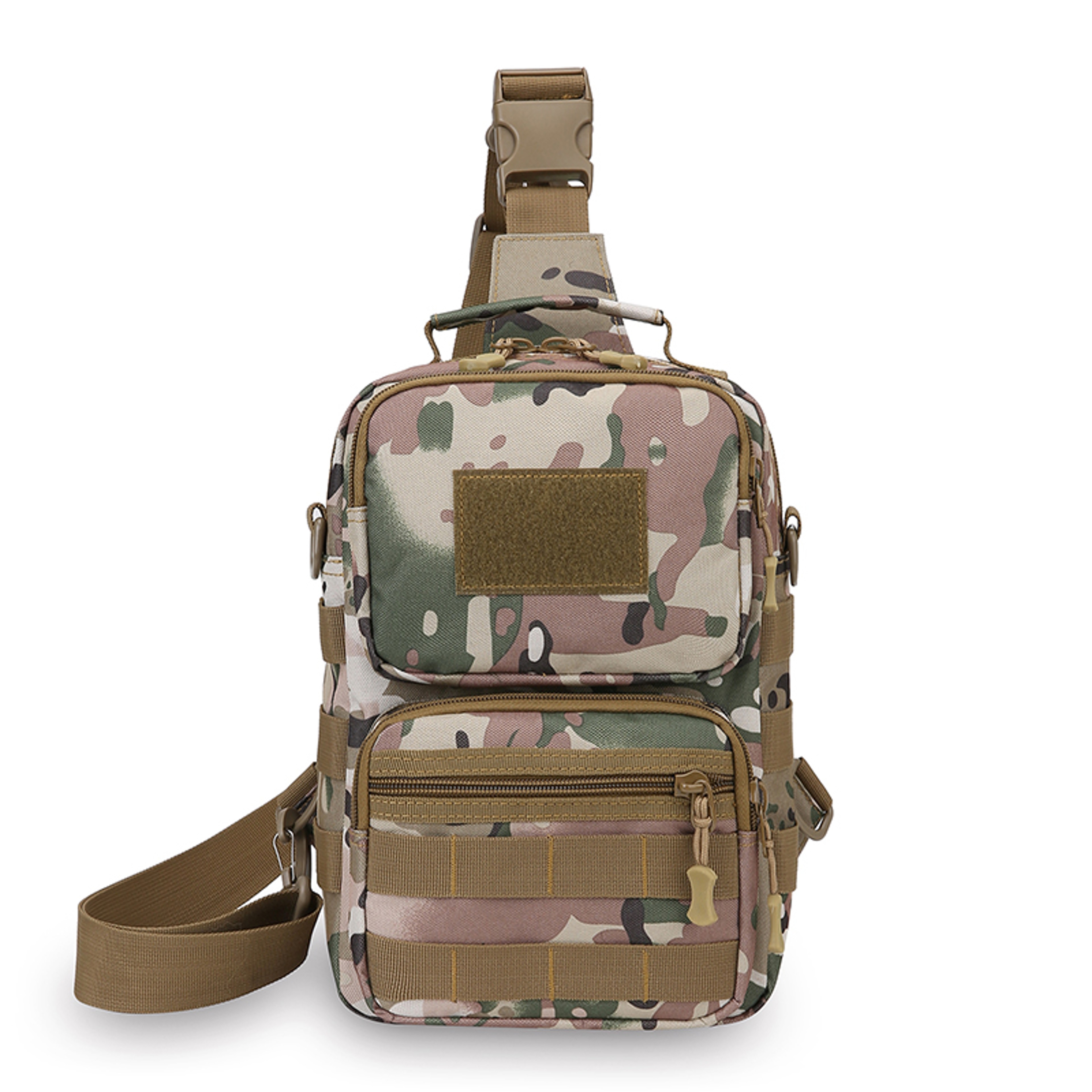 Men Tactical Fishing Chest Bag Outdoor Sling Shoulder Bag Durable Crossbody Pack For Hiking Camping 2