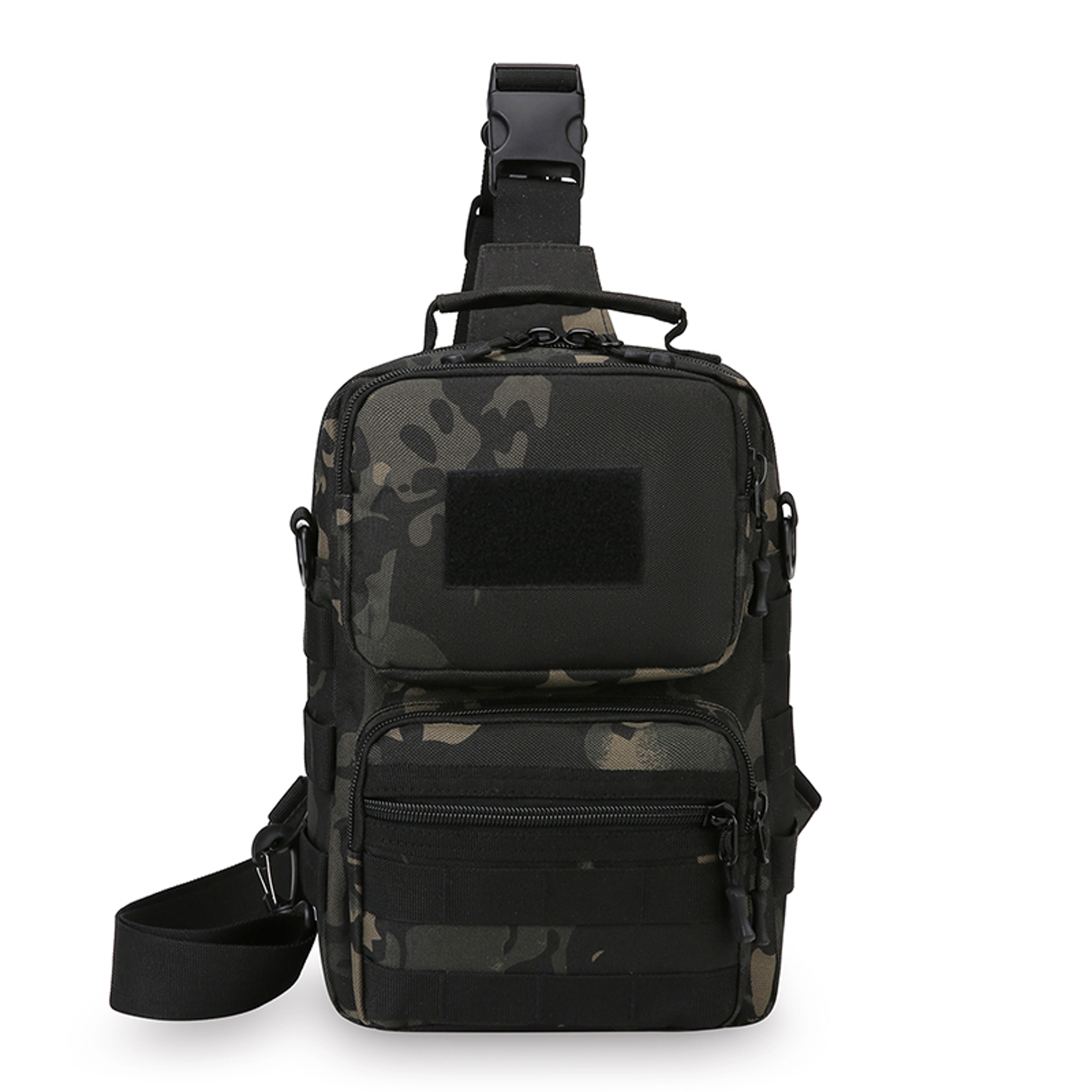 Men Tactical Fishing Chest Bag Outdoor Sling Shoulder Bag Durable Crossbody Pack For Hiking Camping 4