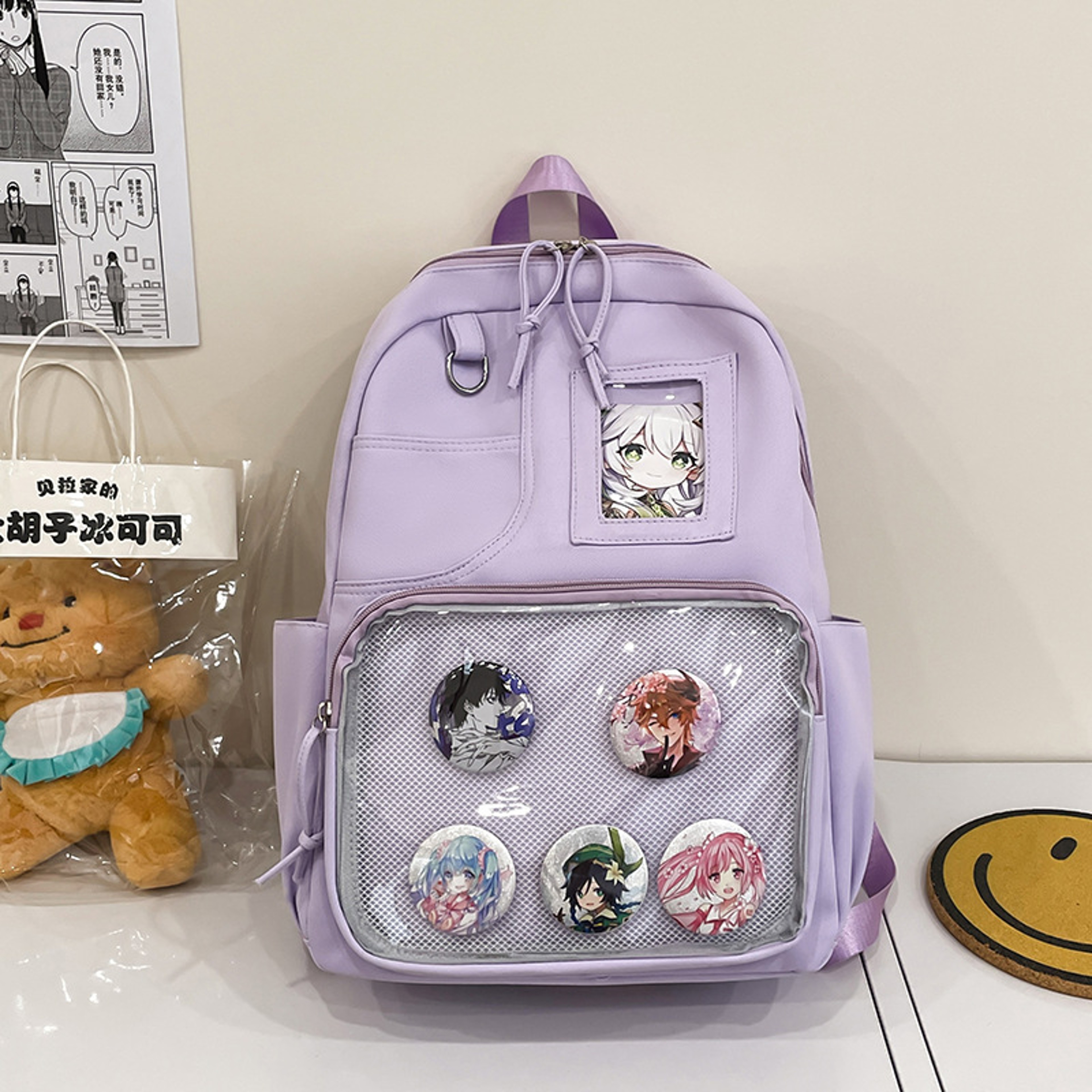 College Backpack Large Capacity Student Backpack For Women Casual Travel School Bag 2