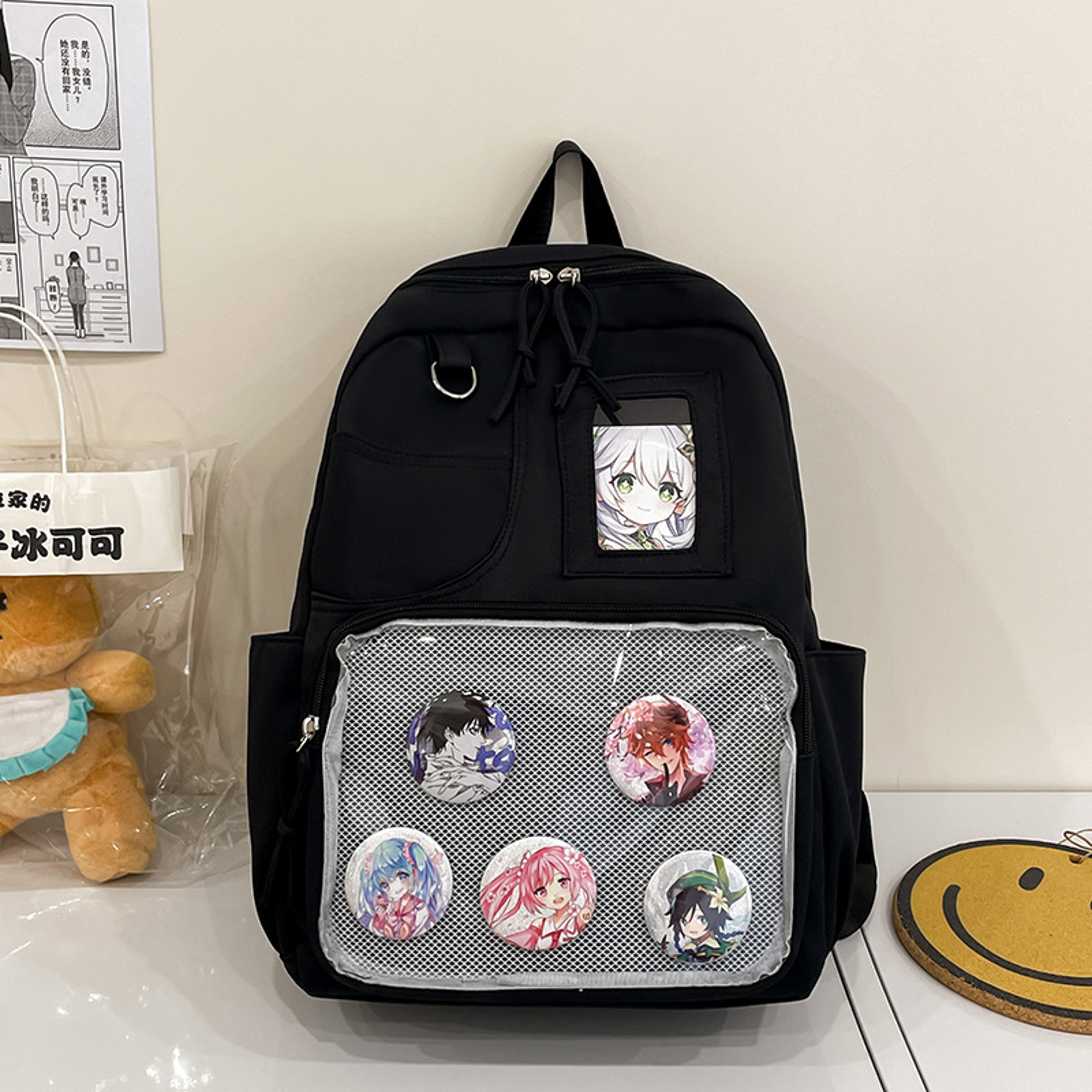 College Backpack Large Capacity Student Backpack For Women Casual Travel School Bag 3