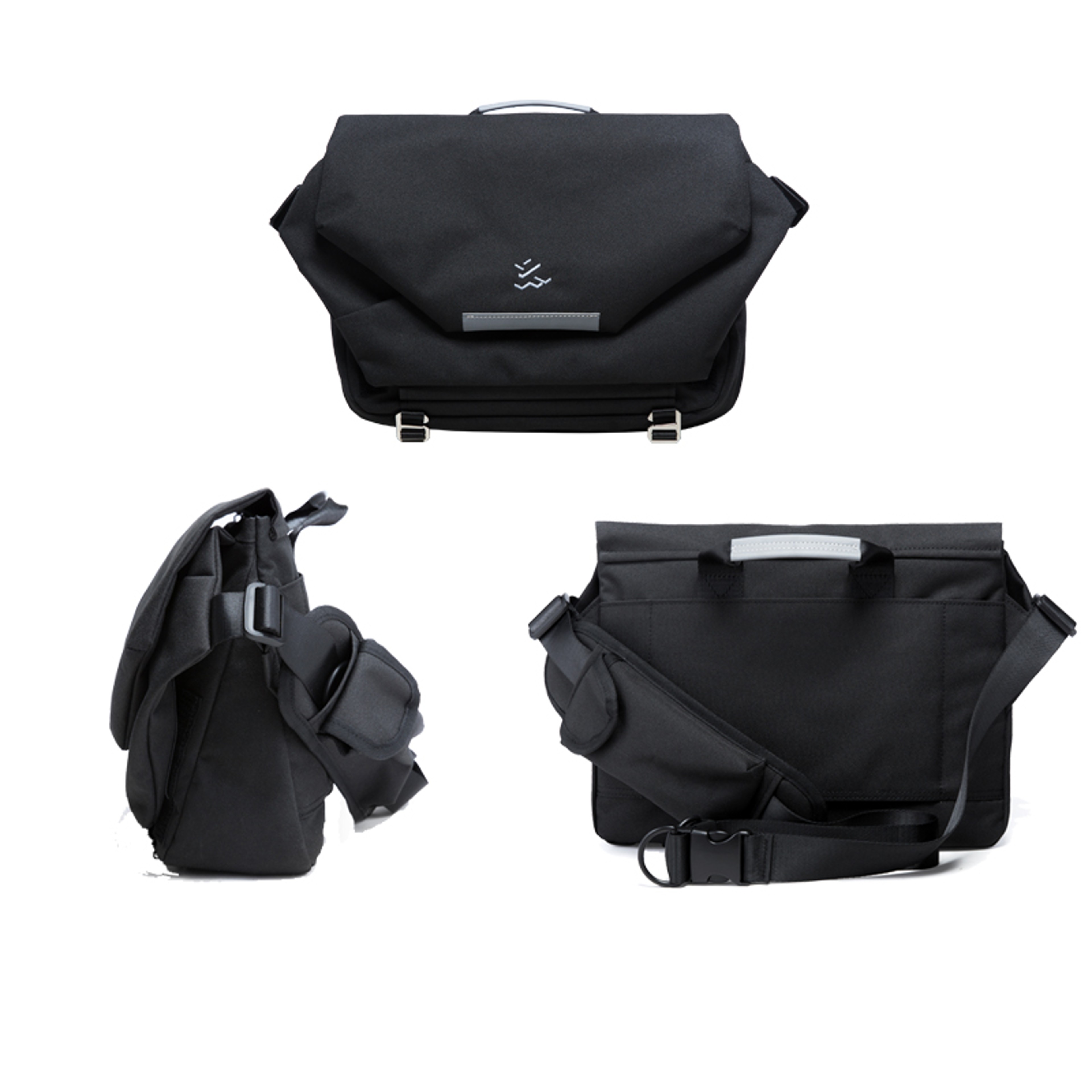 Laptop Messenger Bag For Men Large Travel Crossbody Shoulder Bag With Reflective Design 3