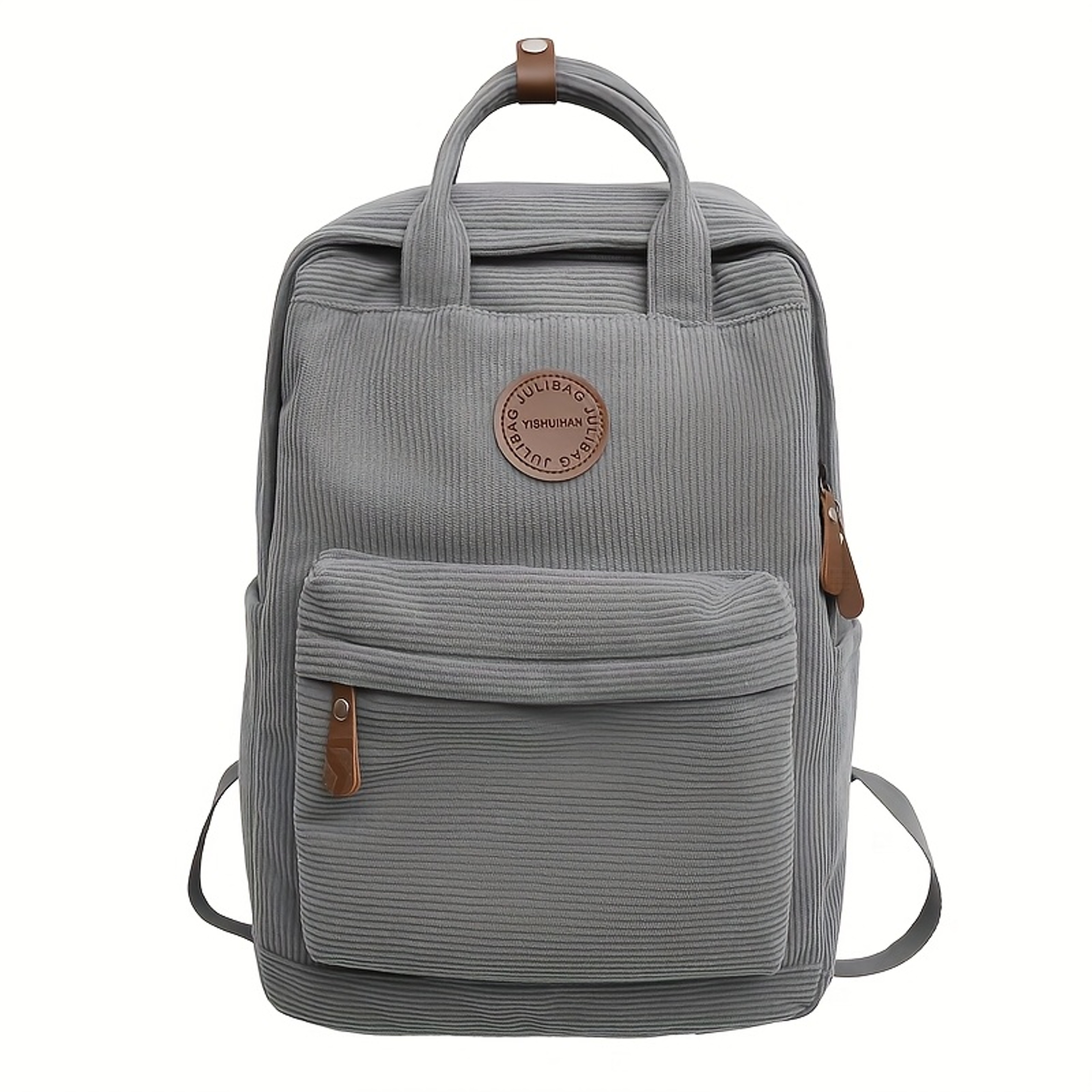 Corduroy Laptop Backpack For Teens School Backpack With Laptop Compartment College Book Bag 2