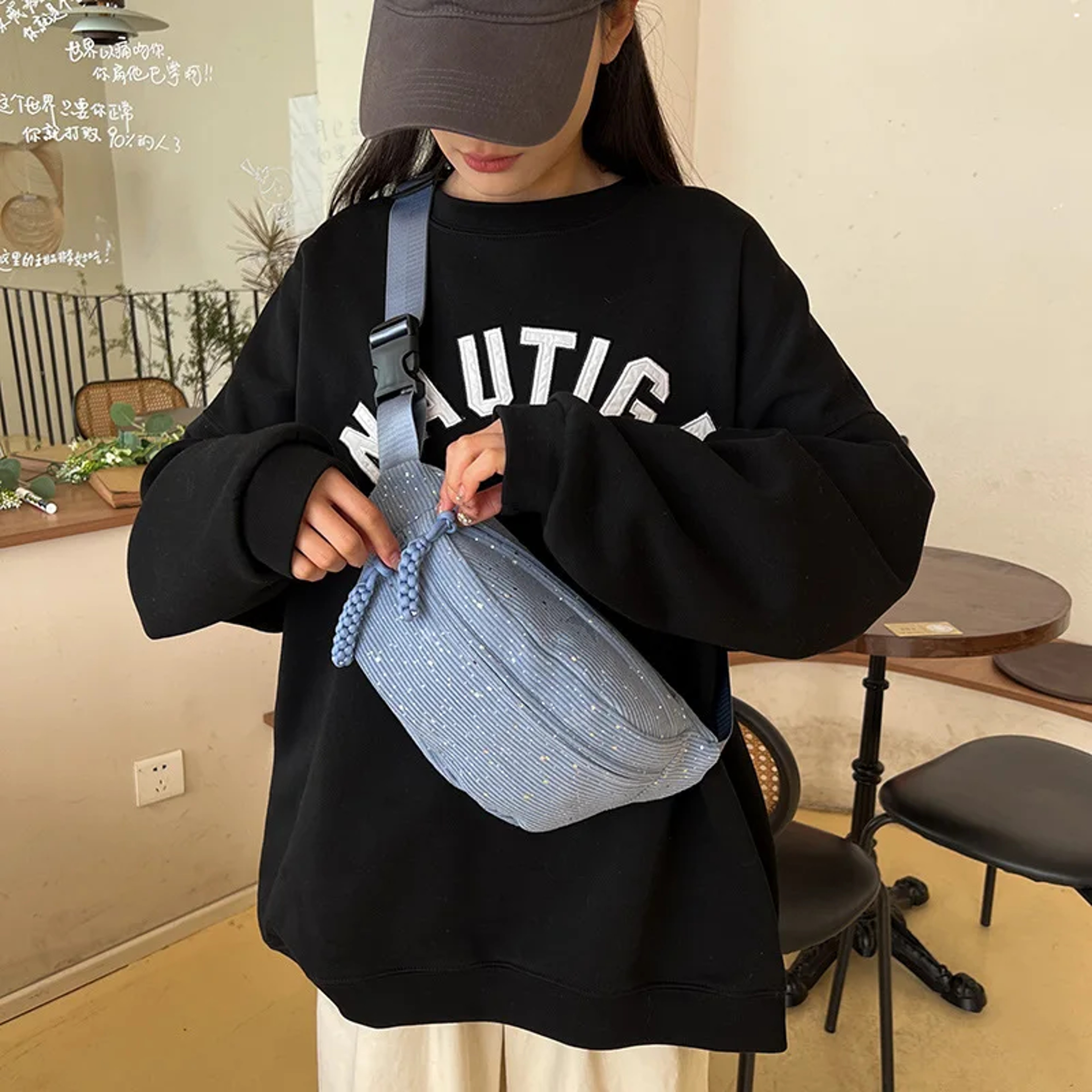 Minimalist Crossbody Chest Bag Large Capacity Waist Bag Casual Sling Shoulder Bag 5