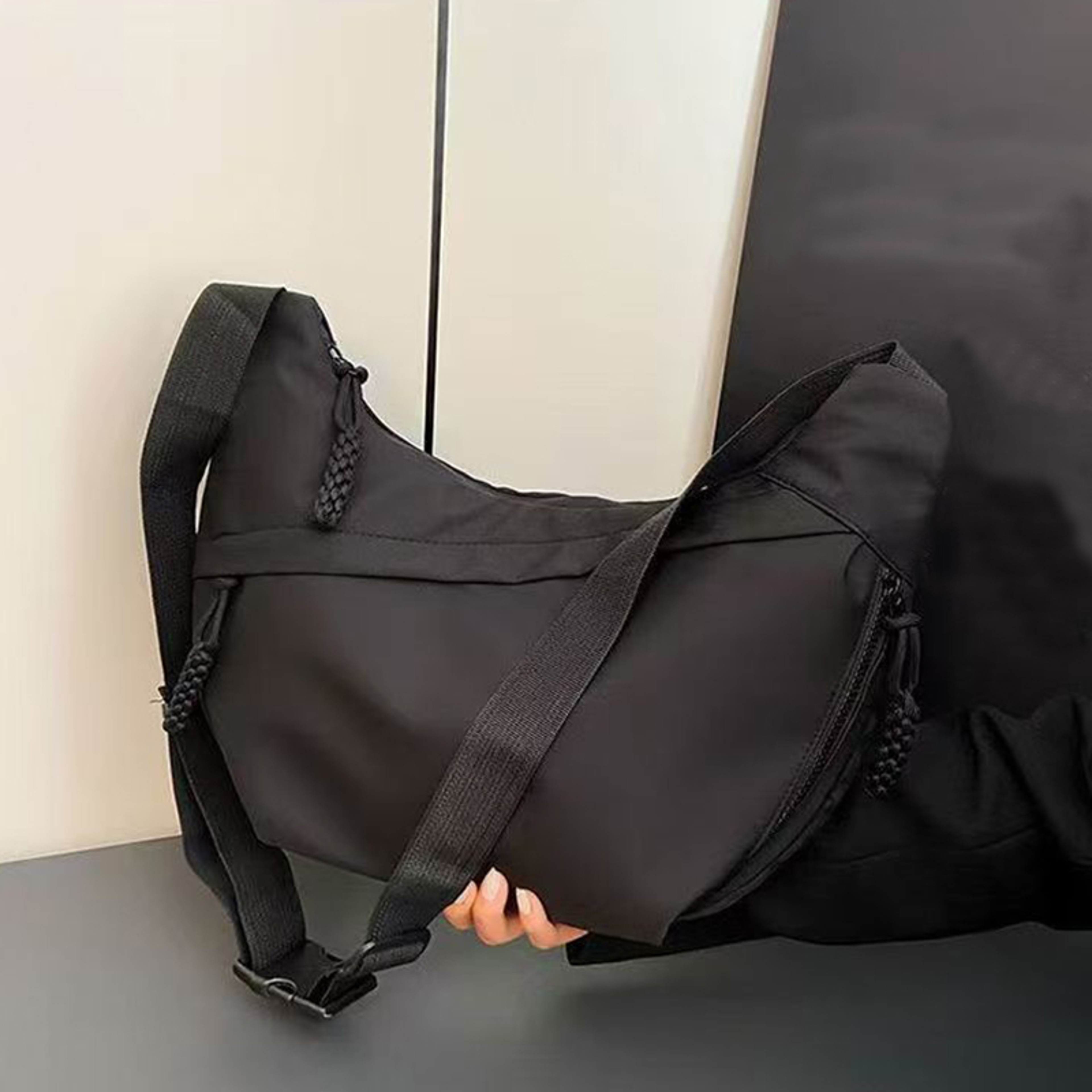 Womens Nylon Crossbody Bag Large Capacity Hobo Shoulder Purse Adjustable Strap Everyday Handbag 3