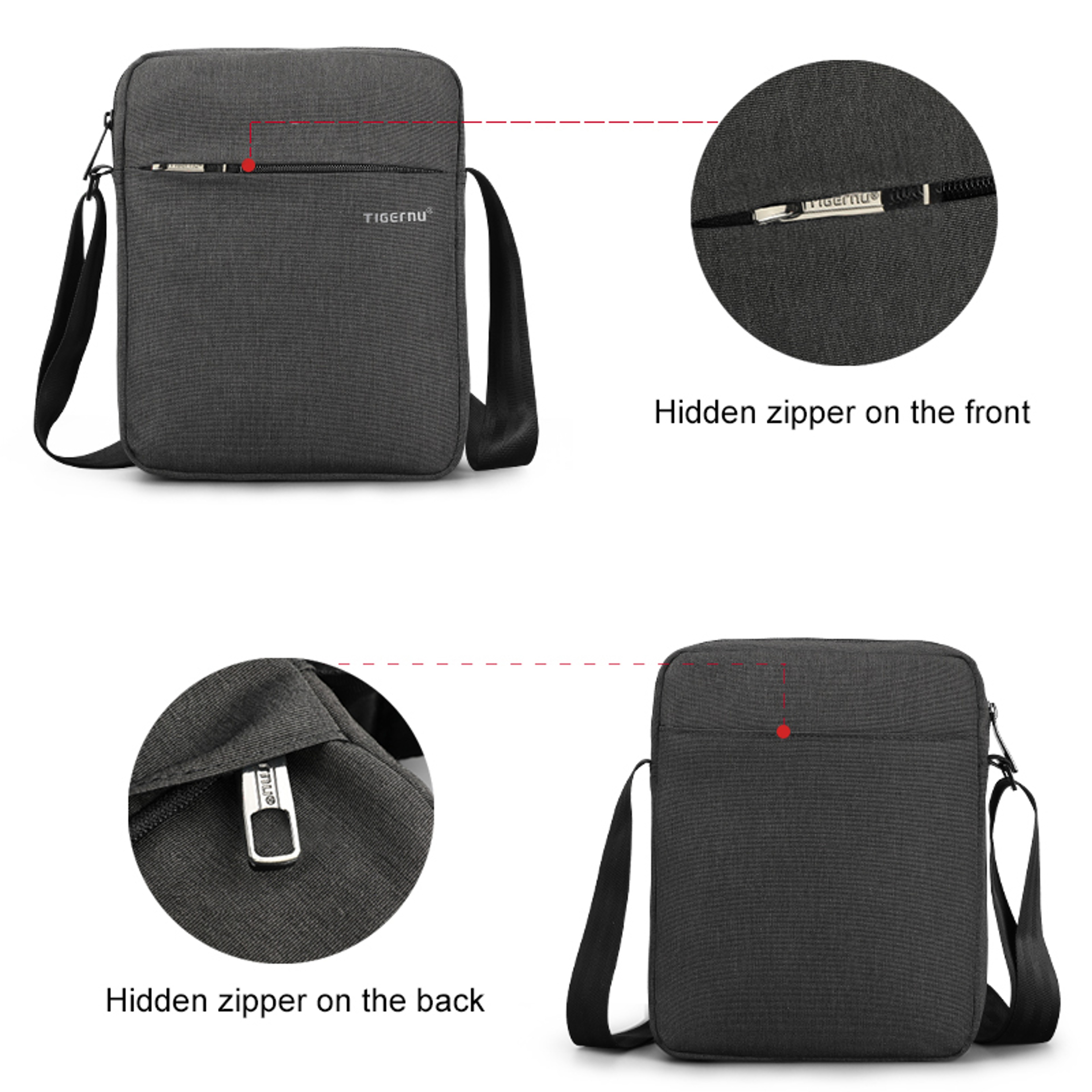 Tigernu Waterproof Mens Crossbody Messenger Bag For Business Travel Everyday Carry 8