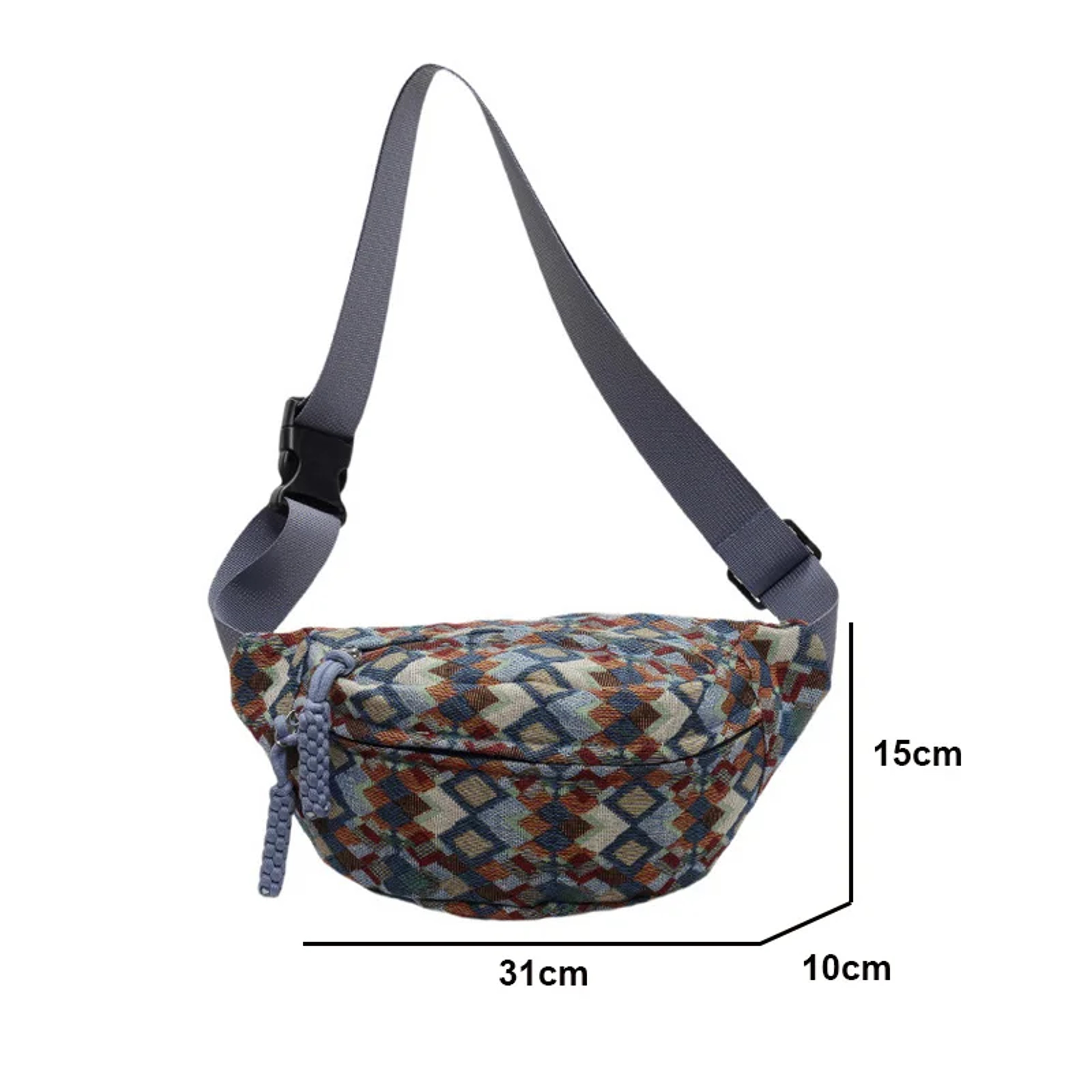 Boho Corduroy Belt Bag For Women Crossbody Fanny Pack Casual Waist And Chest Sling Bag 7