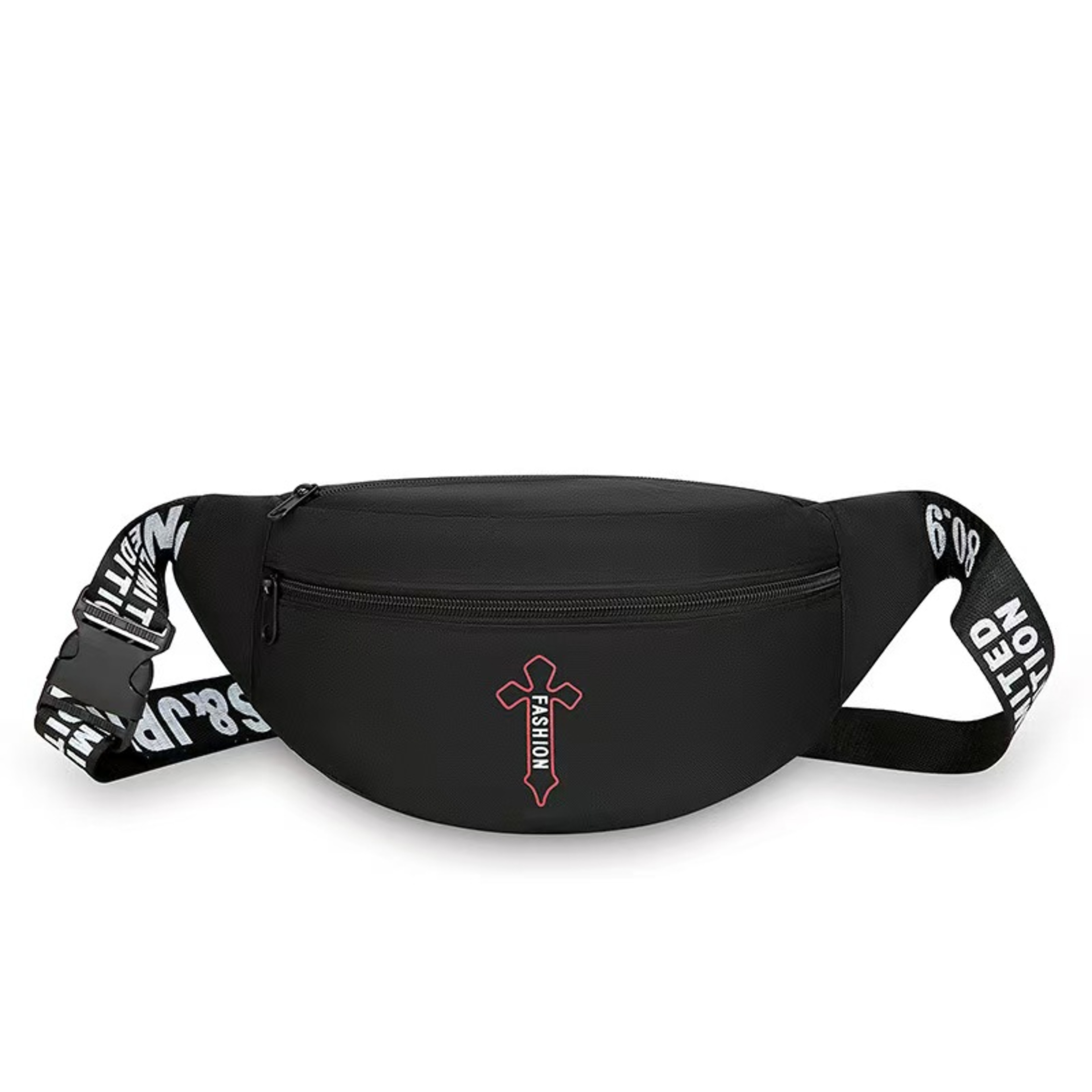 Men Multi Pocket Waist Bag Large Capacity Outdoor Sports Crossbody Pack 3