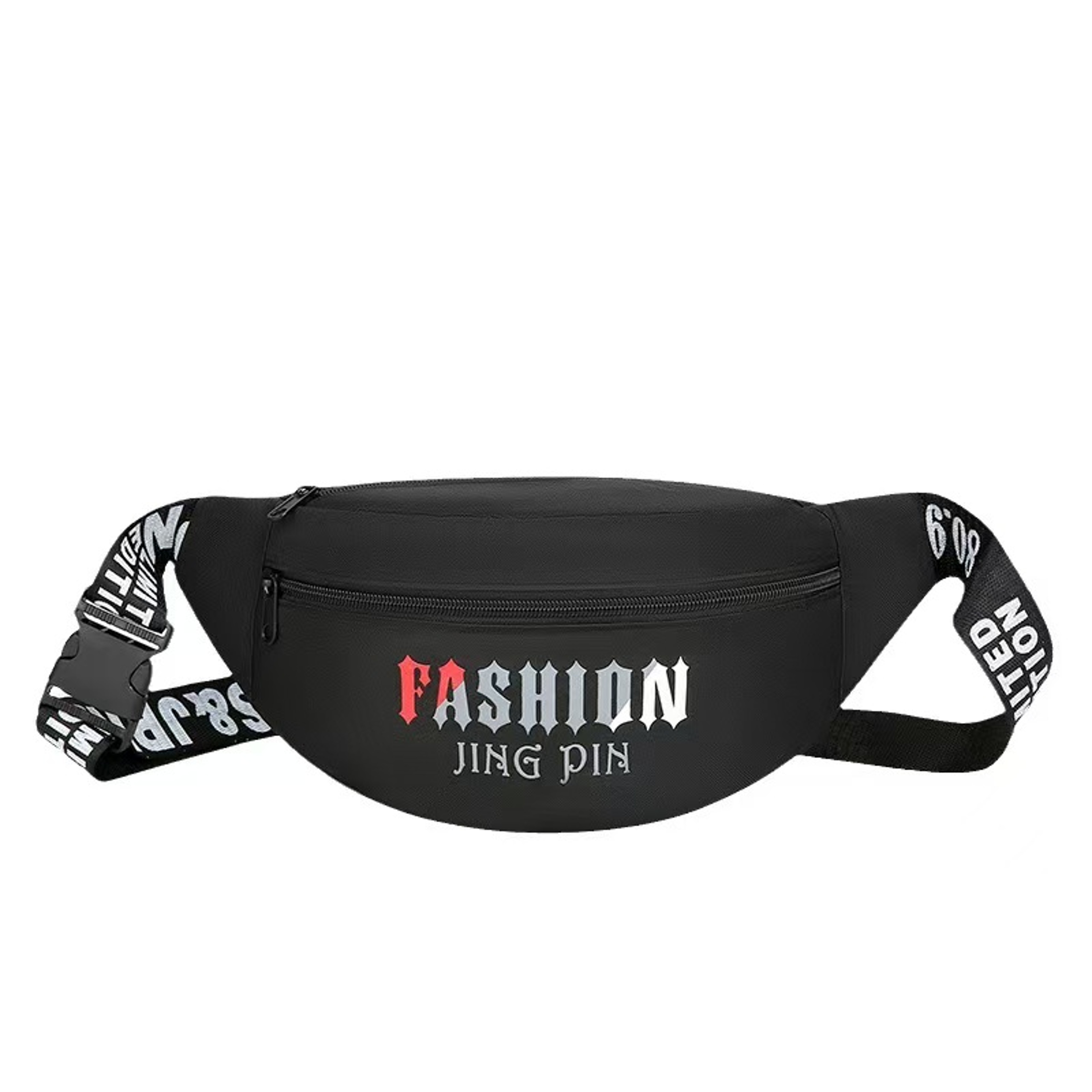 Men Multi Pocket Waist Bag Large Capacity Outdoor Sports Crossbody Pack 4
