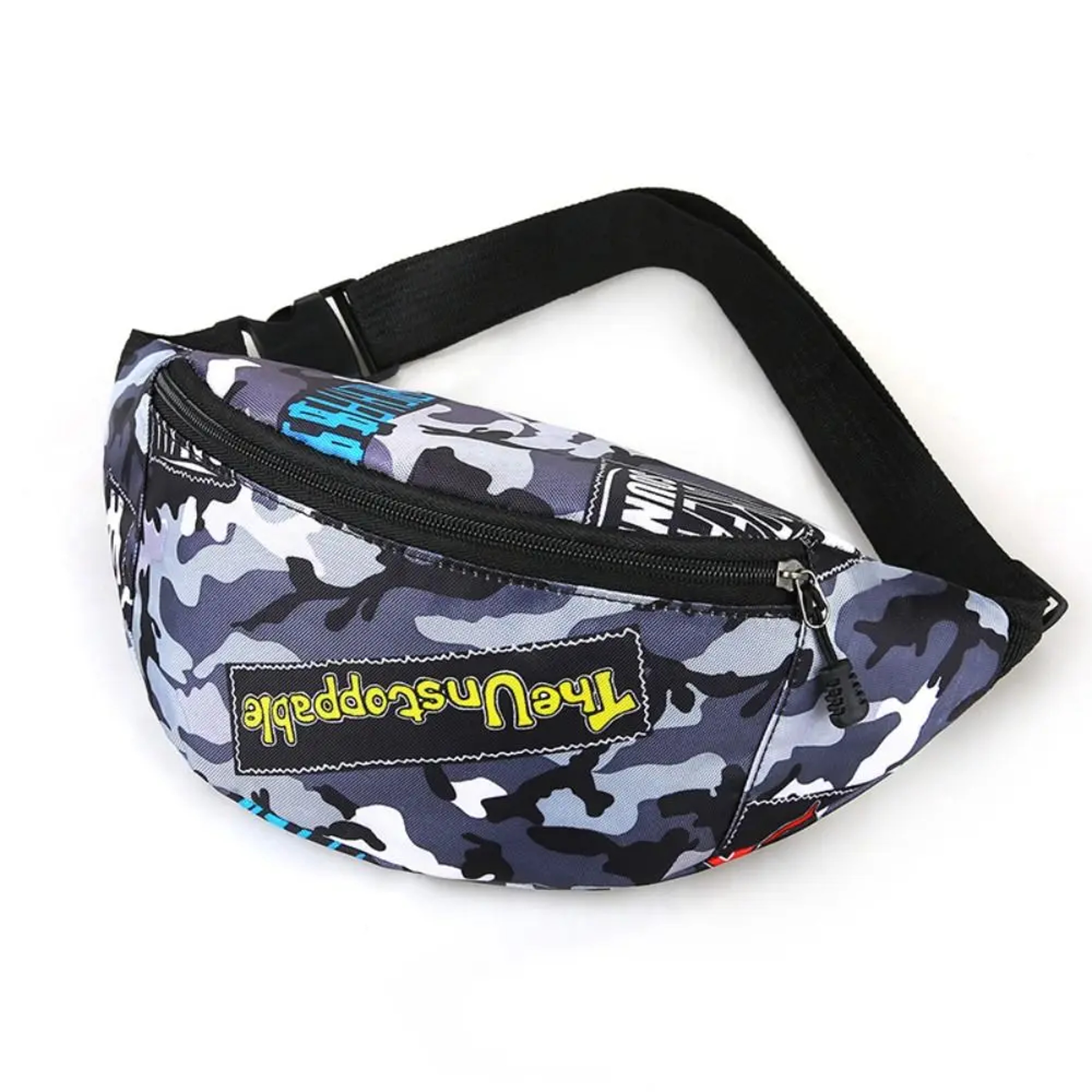 Vibrant Floral Waterproof Fanny Pack Large Capacity Travel Crossbody Bag 4