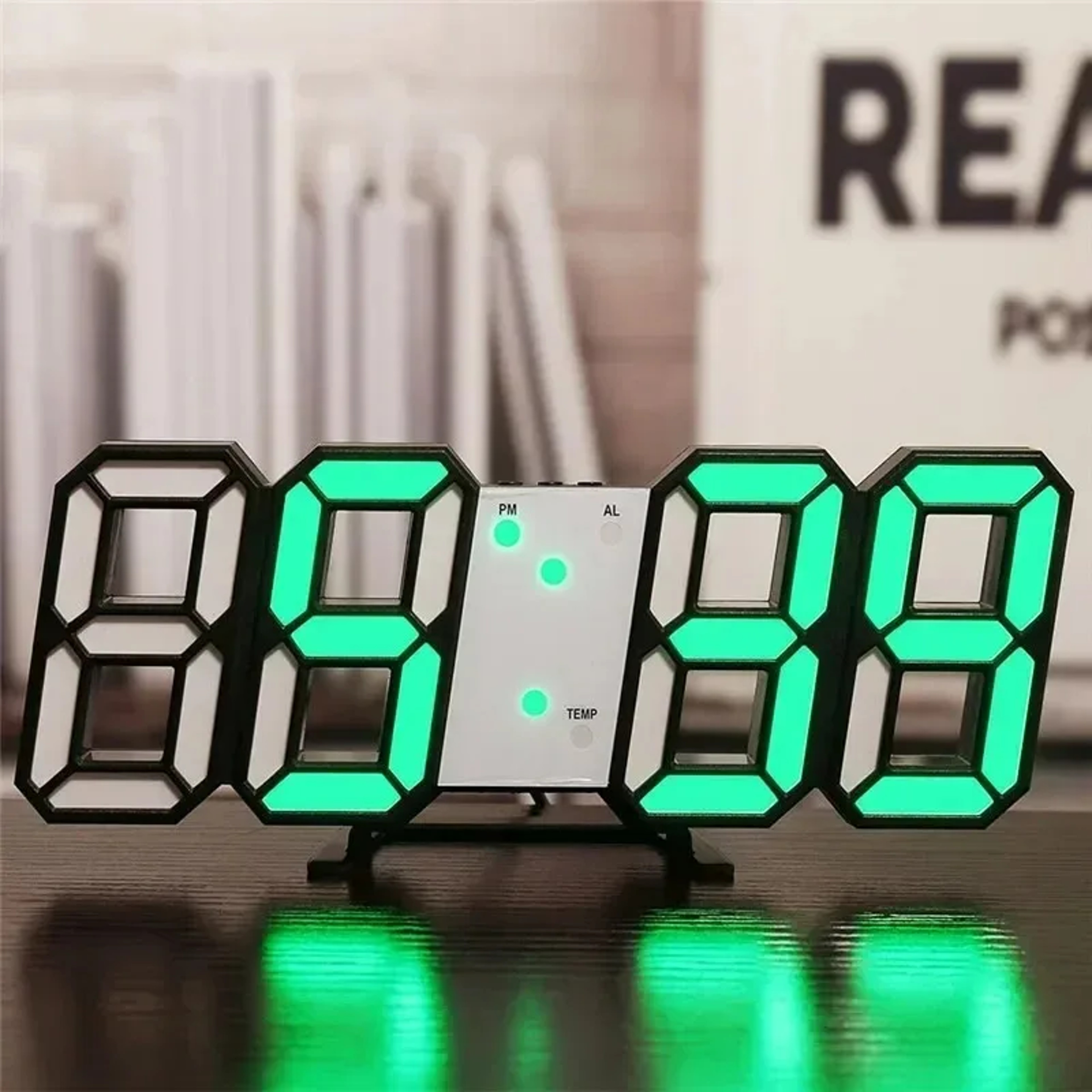 Modern Digital Wall Clock LED Desk Clock With Alarm Temperature Display For Bedroom Living Room Off 0