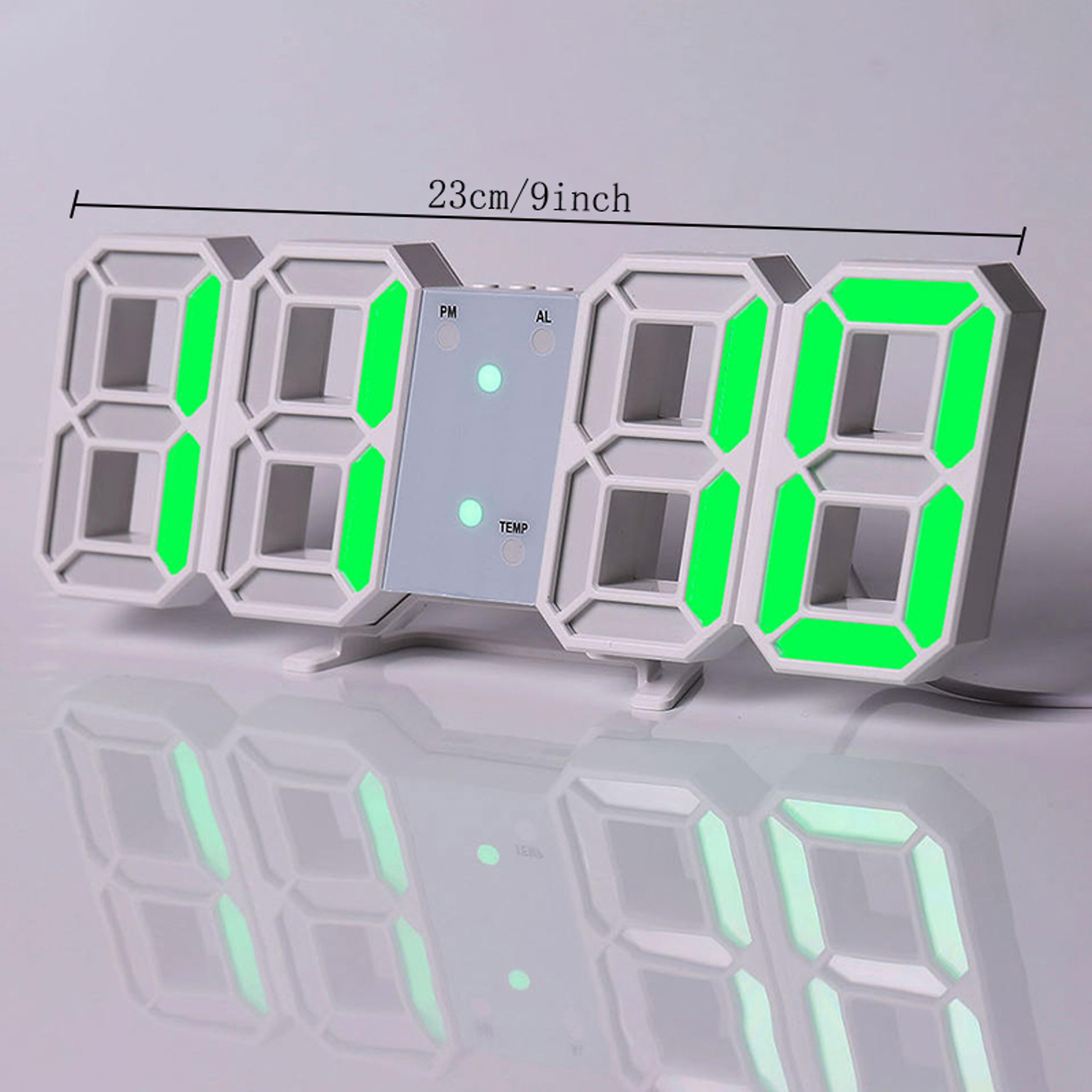 LED Digital Alarm Clock With Temperature Display Wall And Desk Clock For Home Office Bedroom 4