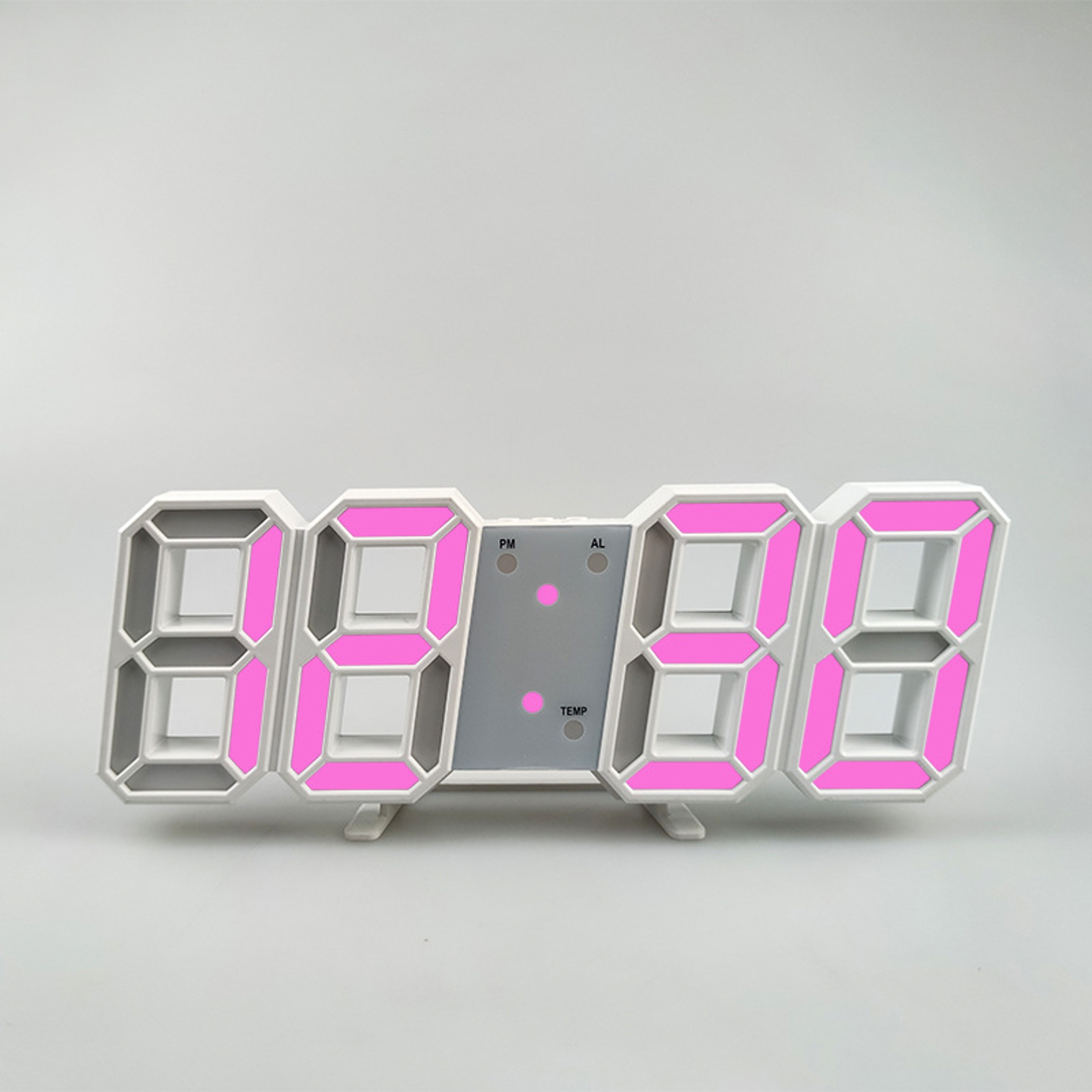 LED Digital Alarm Clock With Temperature Display Wall And Desk Clock For Home Office Bedroom 1