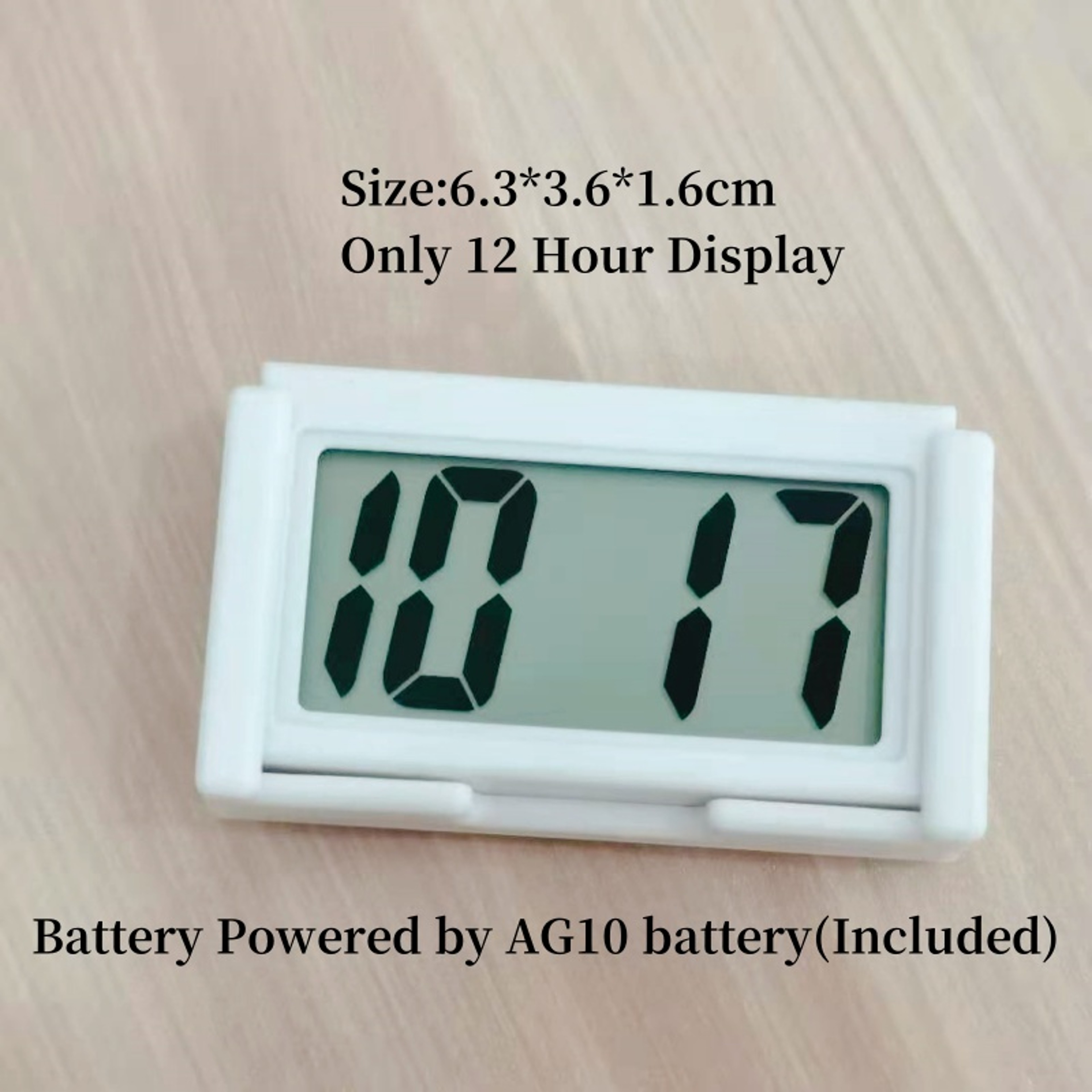 Mini Desk Clock Portable Travel Clock LCD Digital Battery Powered Table Clock With Date Display 1