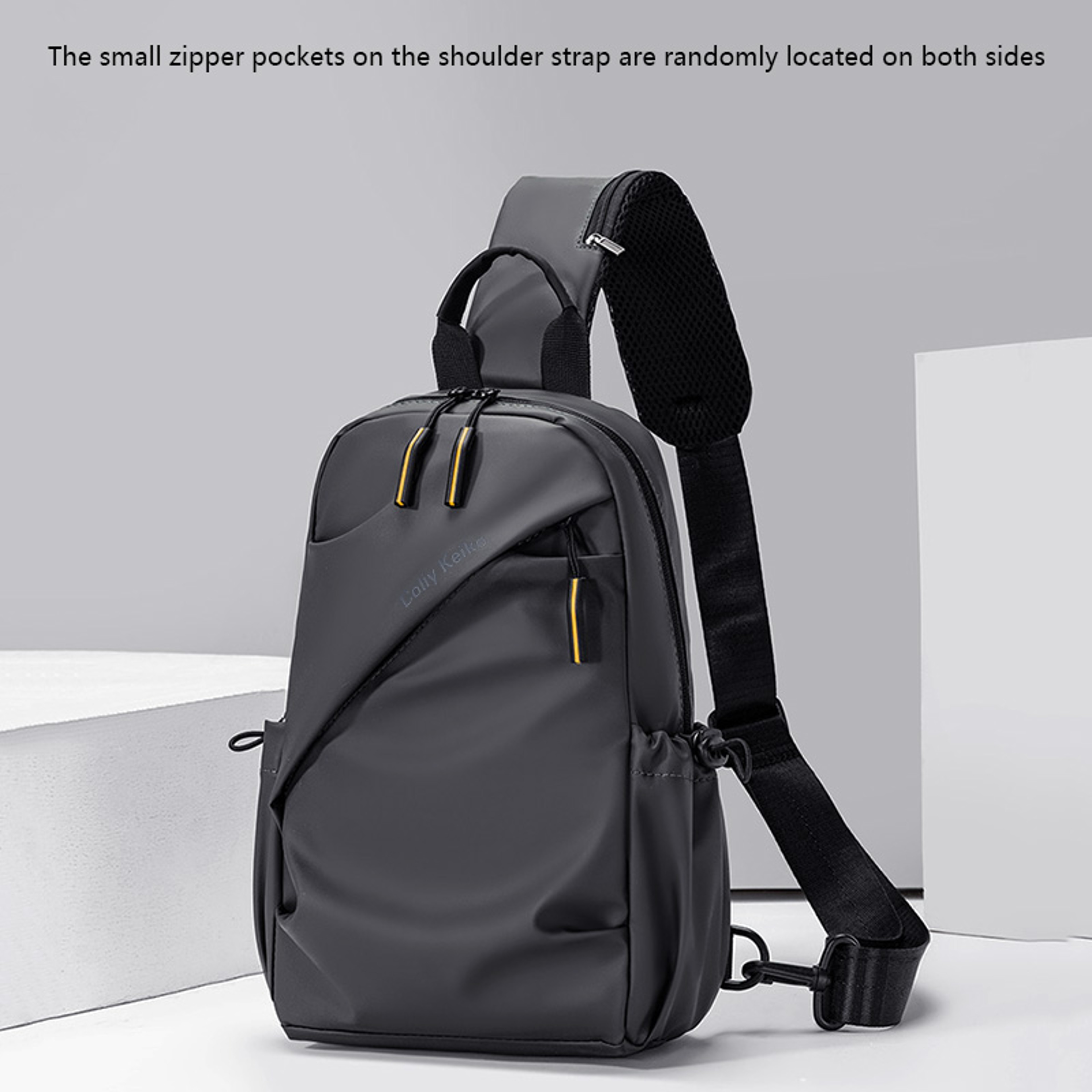 Minimalist Waterproof Chest Bag Men Crossbody Shoulder Bag Travel Sling Backpack 2