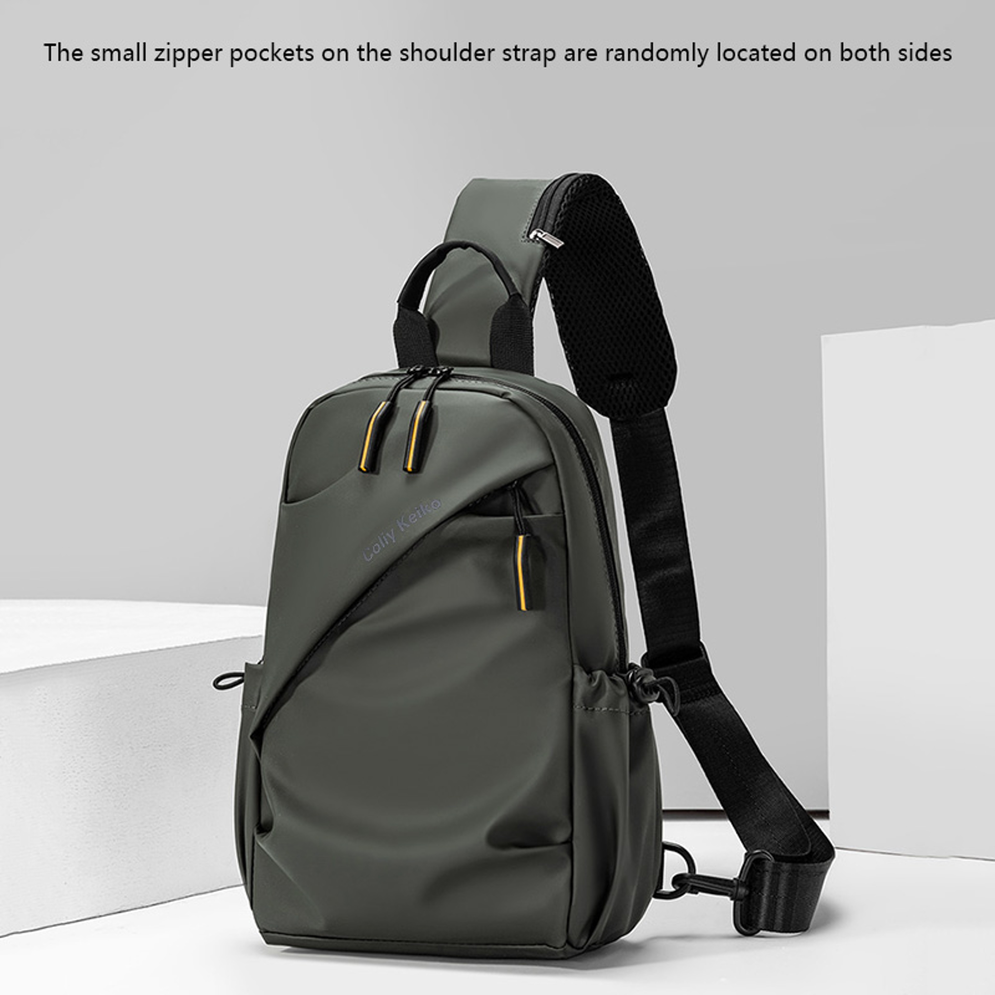 Minimalist Waterproof Chest Bag Men Crossbody Shoulder Bag Travel Sling Backpack 3