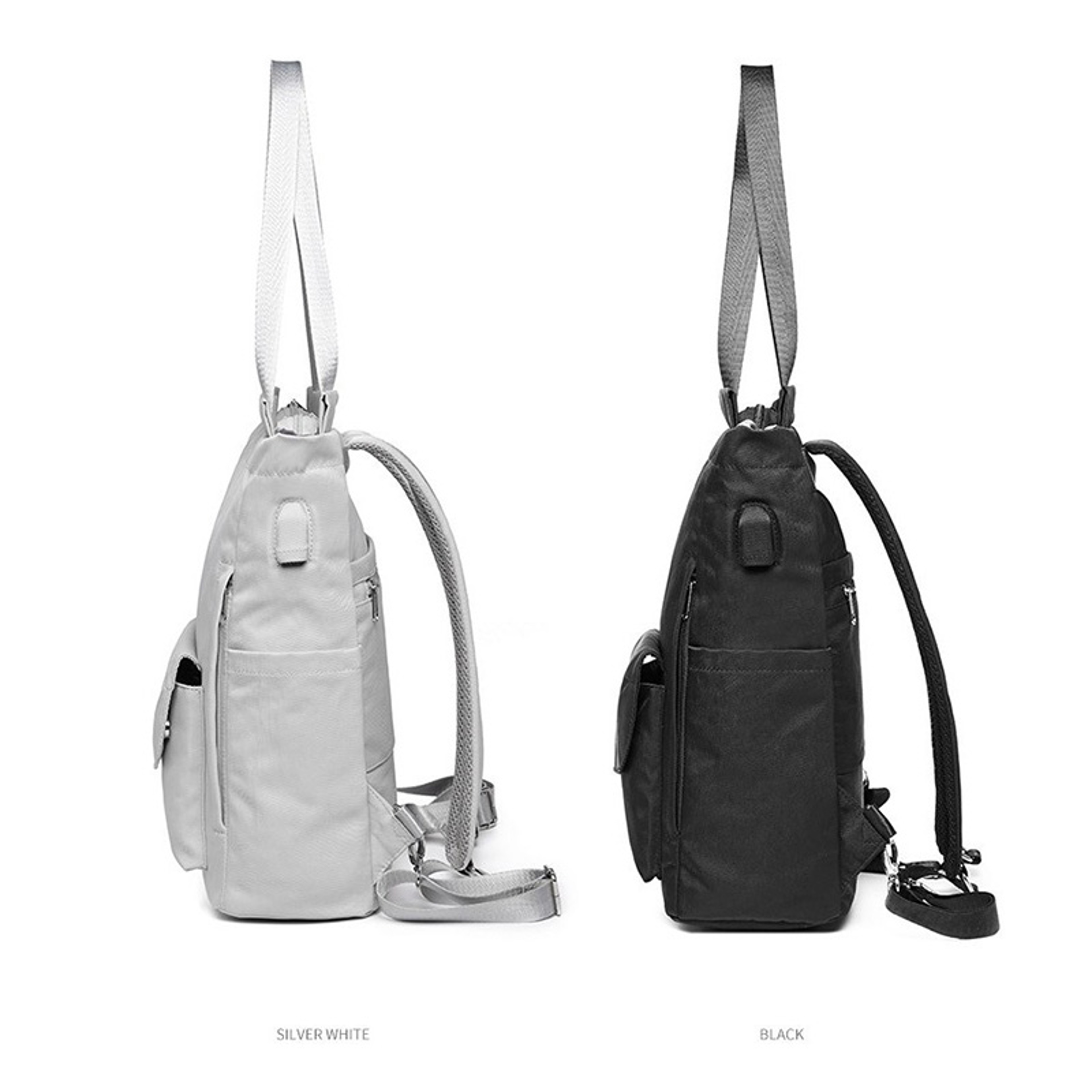Women Waterproof Laptop Backpack Korean Fashion Oxford Canvas School Travel Bag 4