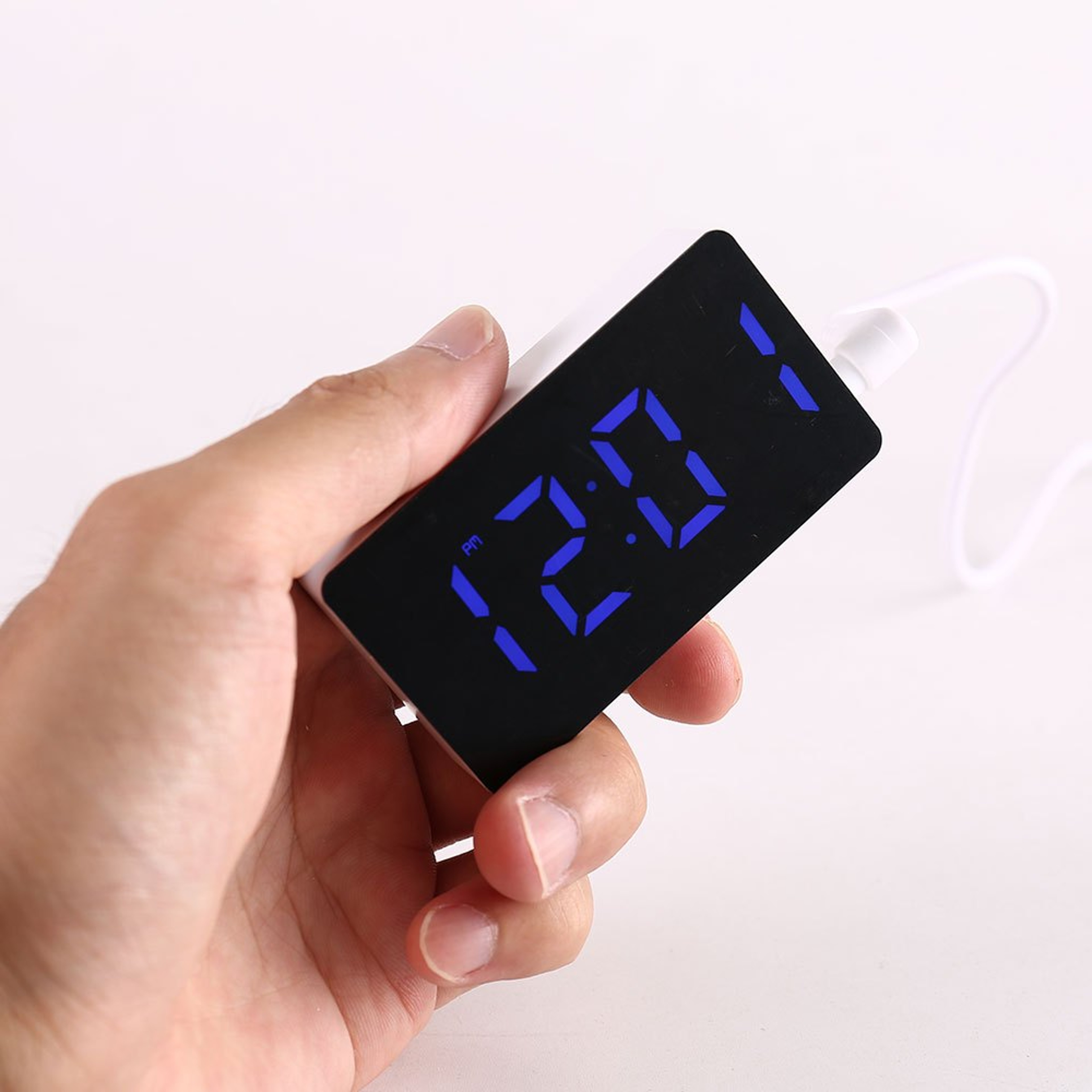 LED Mirror Clock Digital Alarm Clock Smart Bedroom Desk Clock Home Decor 6