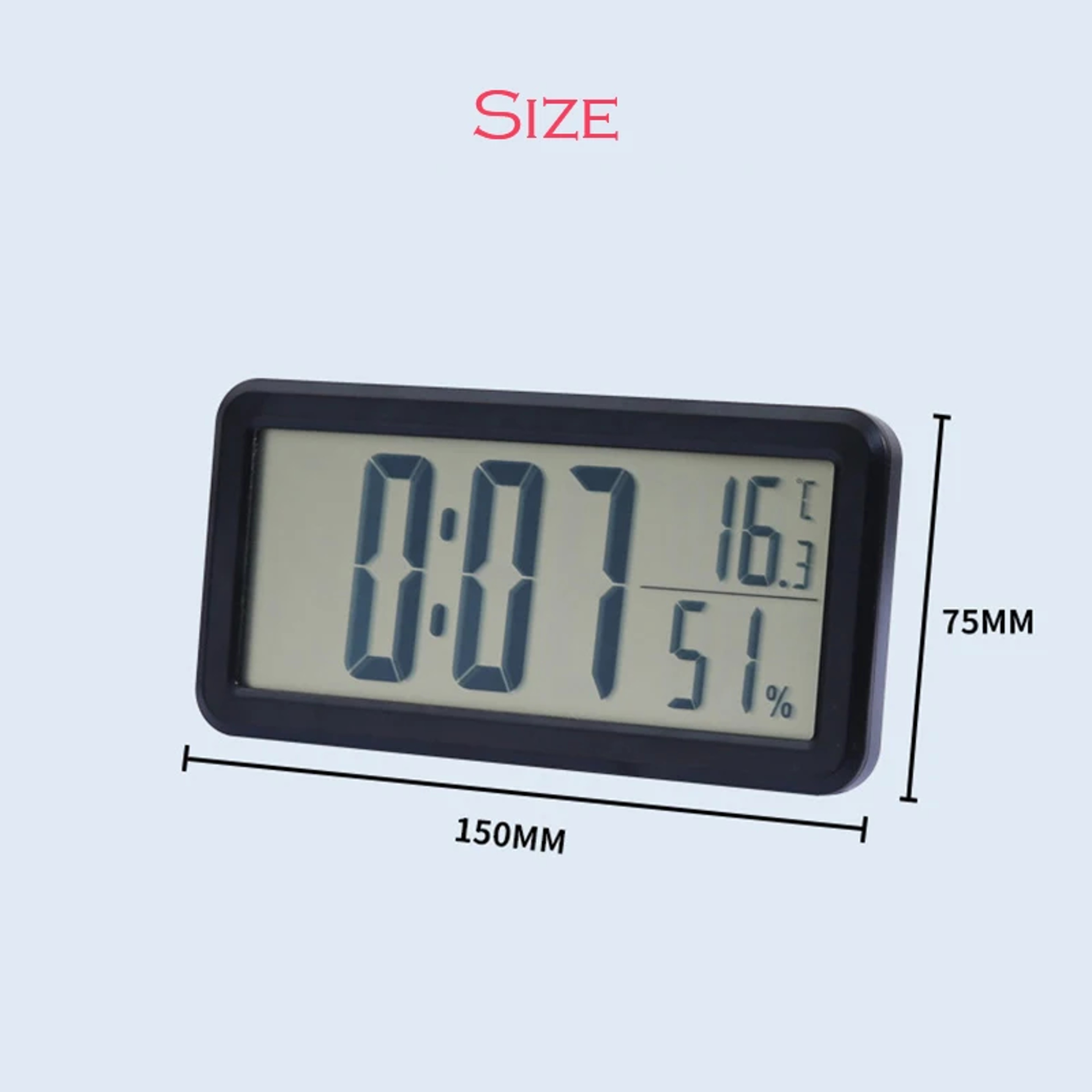Large Display Digital Alarm Clock LED Desk Clock For Bedroom Office Home Decor 4